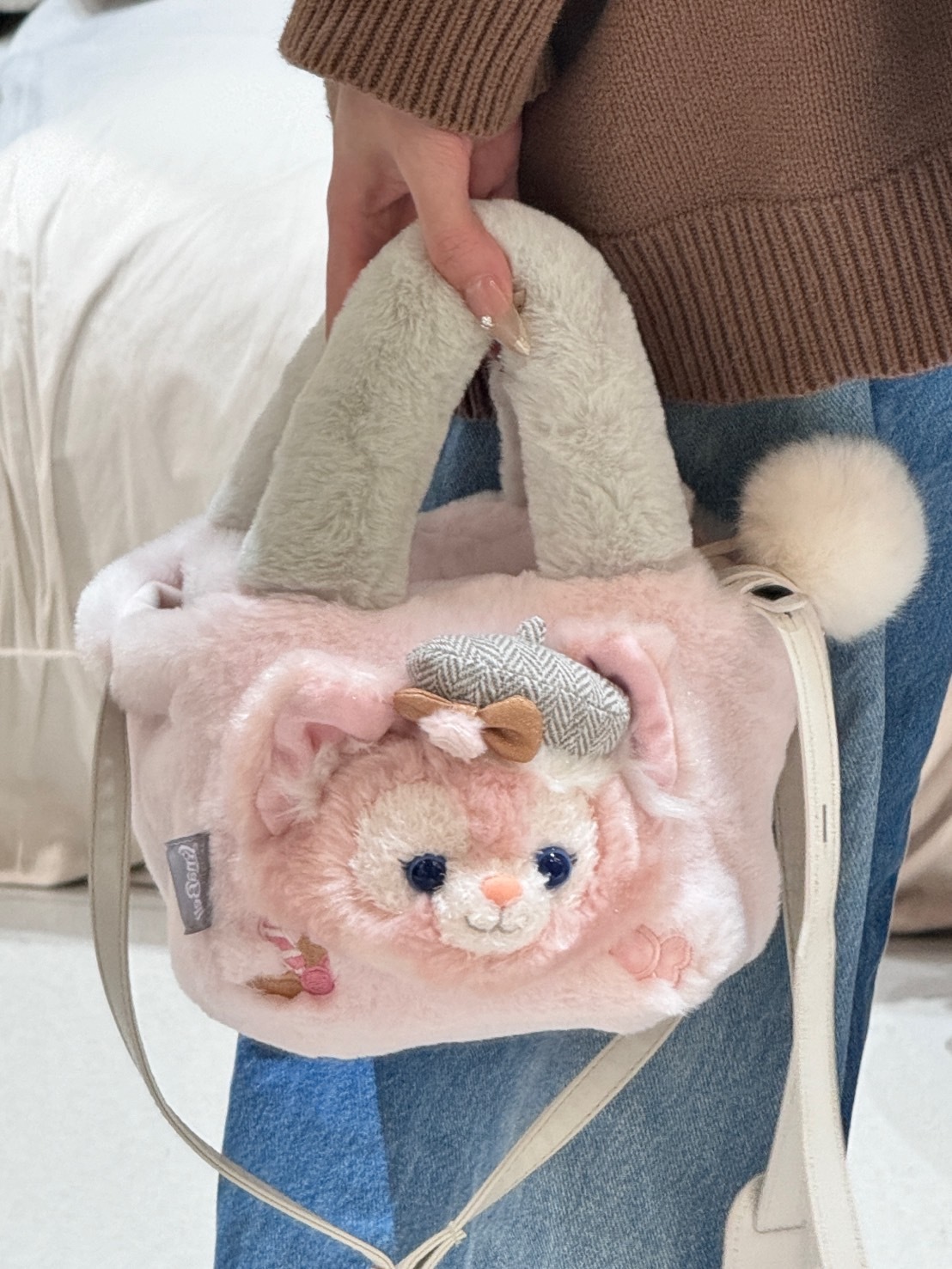 Disney迪士尼 達菲系列 玲娜貝兒  單肩包 手提包 相機包 （400060428880）