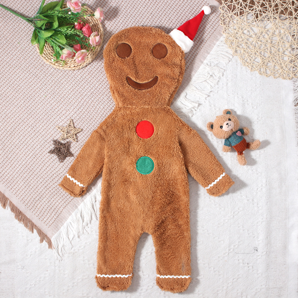 Gingerbread man romper