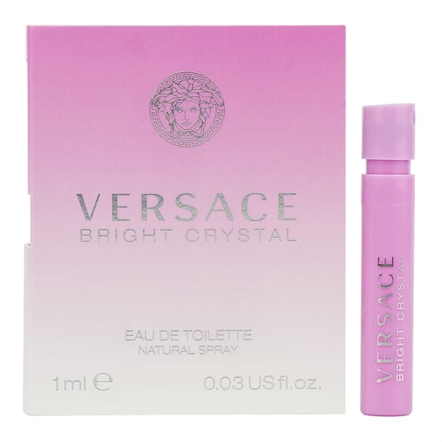 (現貨) VERSACE BRIGHT CRYSTAL EDP VIAL 維沙馳晶鑽.女仕香精試管NEW 1ML