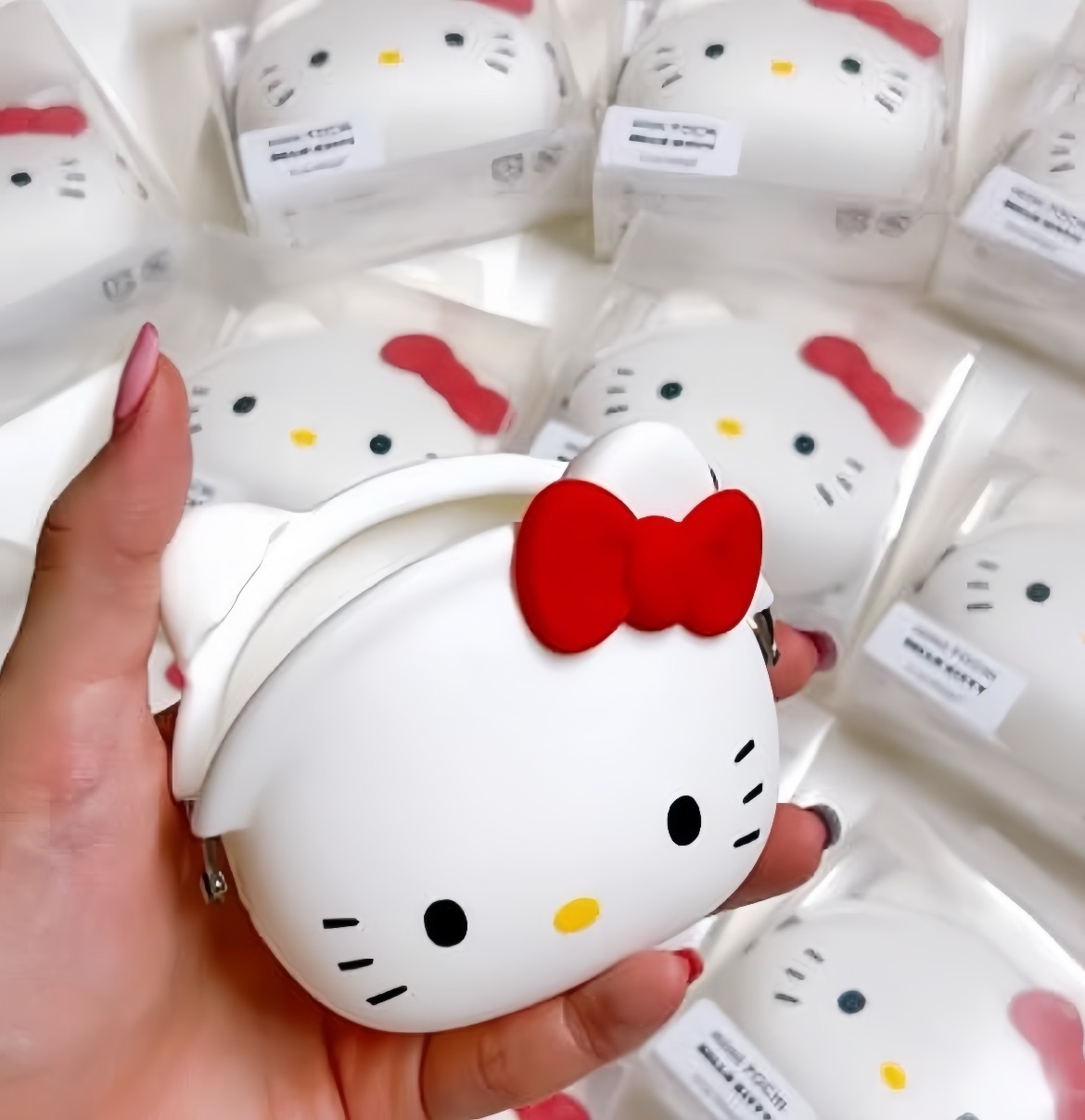 Hello Kitty x p+g Design mimi POCHI 日本限定 三麗鷗矽膠袋 白色 黑色 粉紅色 零錢包 小包