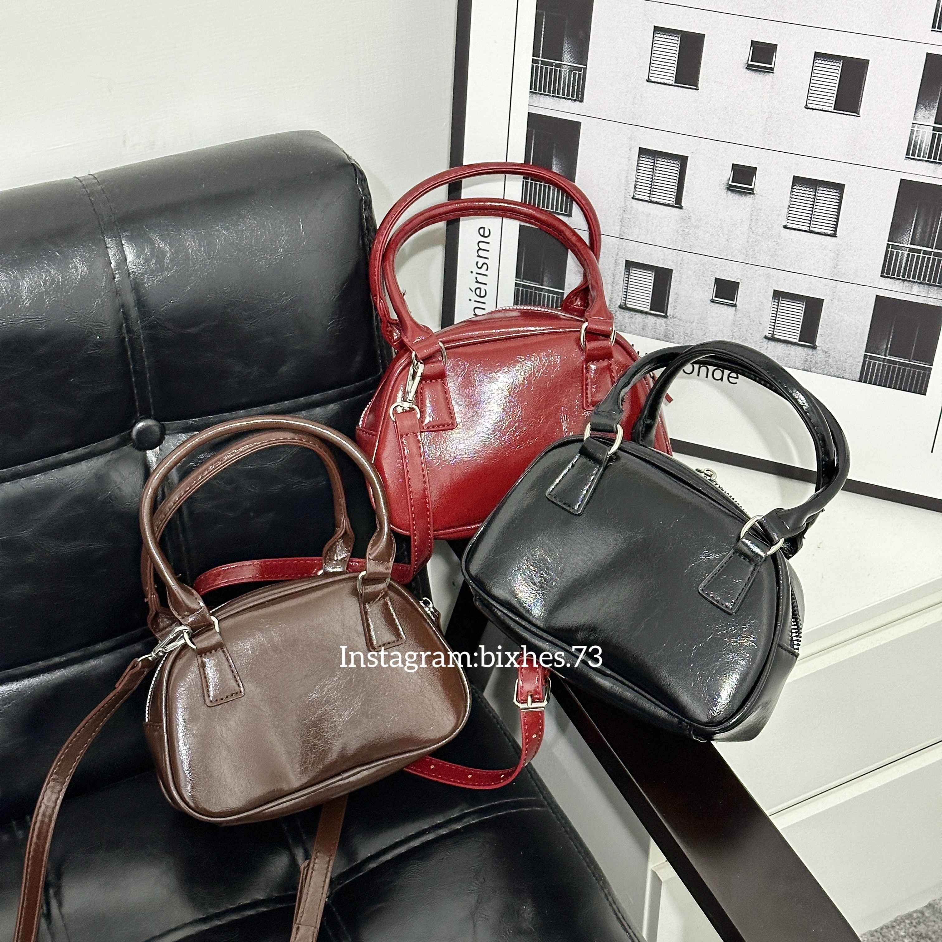 亮皮三色保齡球小包(M00005)