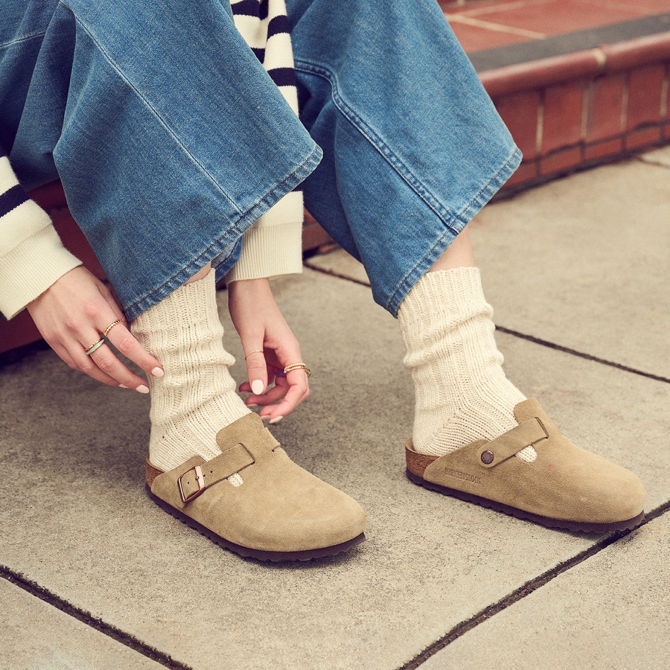 限時折扣預購┃BIRKENSTOCK BOSTON 奶茶 麂皮
