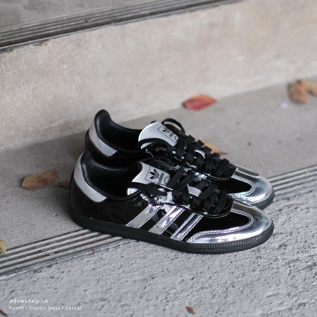 "代購" Atmos x Adidas OG Samba "Tuxedo" 鏡面黑銀 IH3364