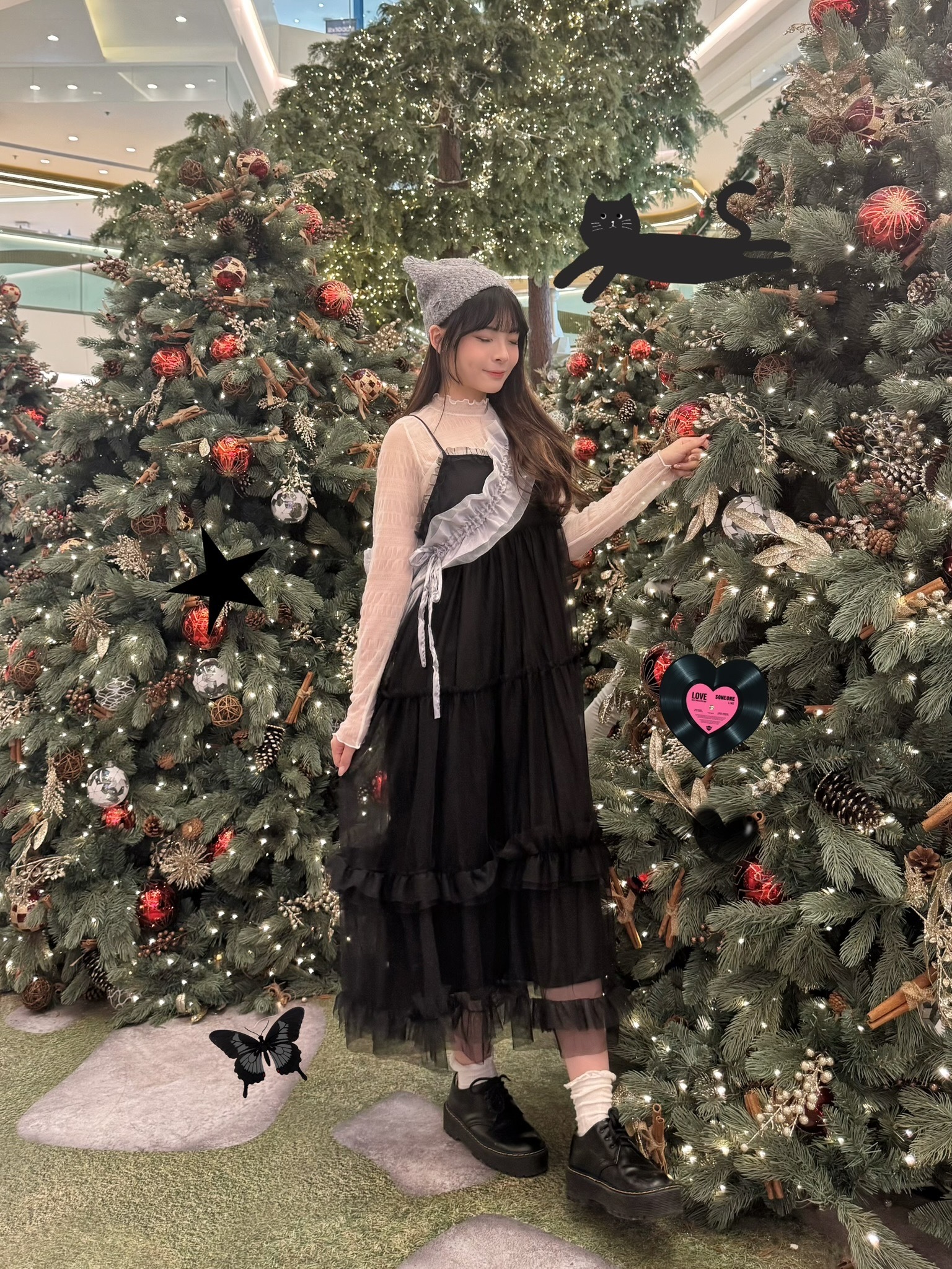 🖤可調節！靚靚透紗ruffles ops 黑色🐾