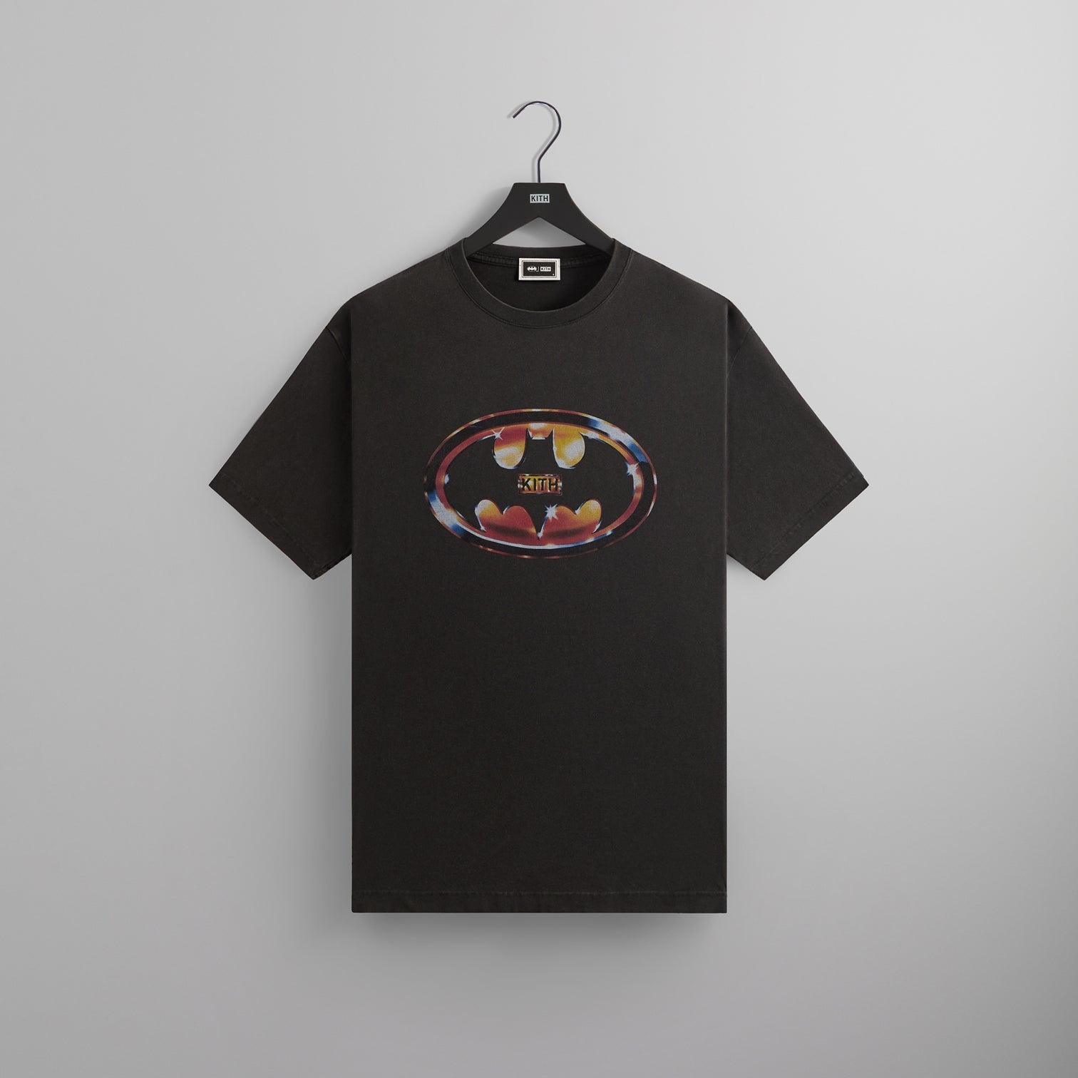2024AW Batman Kith Logo Vintage Tee 蝙蝠俠 水洗 短T LOGO 現貨 KHM032794-001