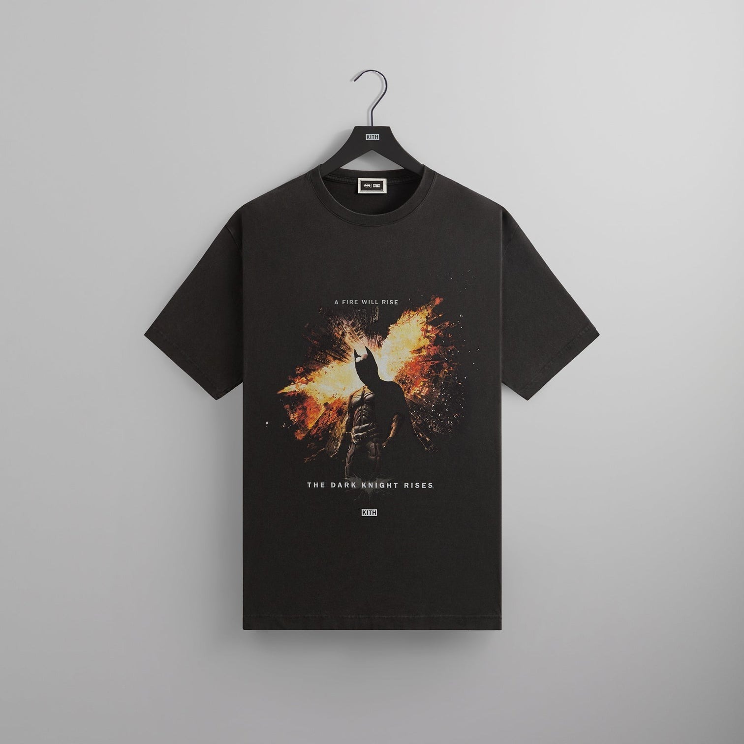 2024AW Batman Kith Dark Knight Rises Vintage Tee  黎明昇起 蝙蝠俠 水洗 短T 現貨 KHM032764-001