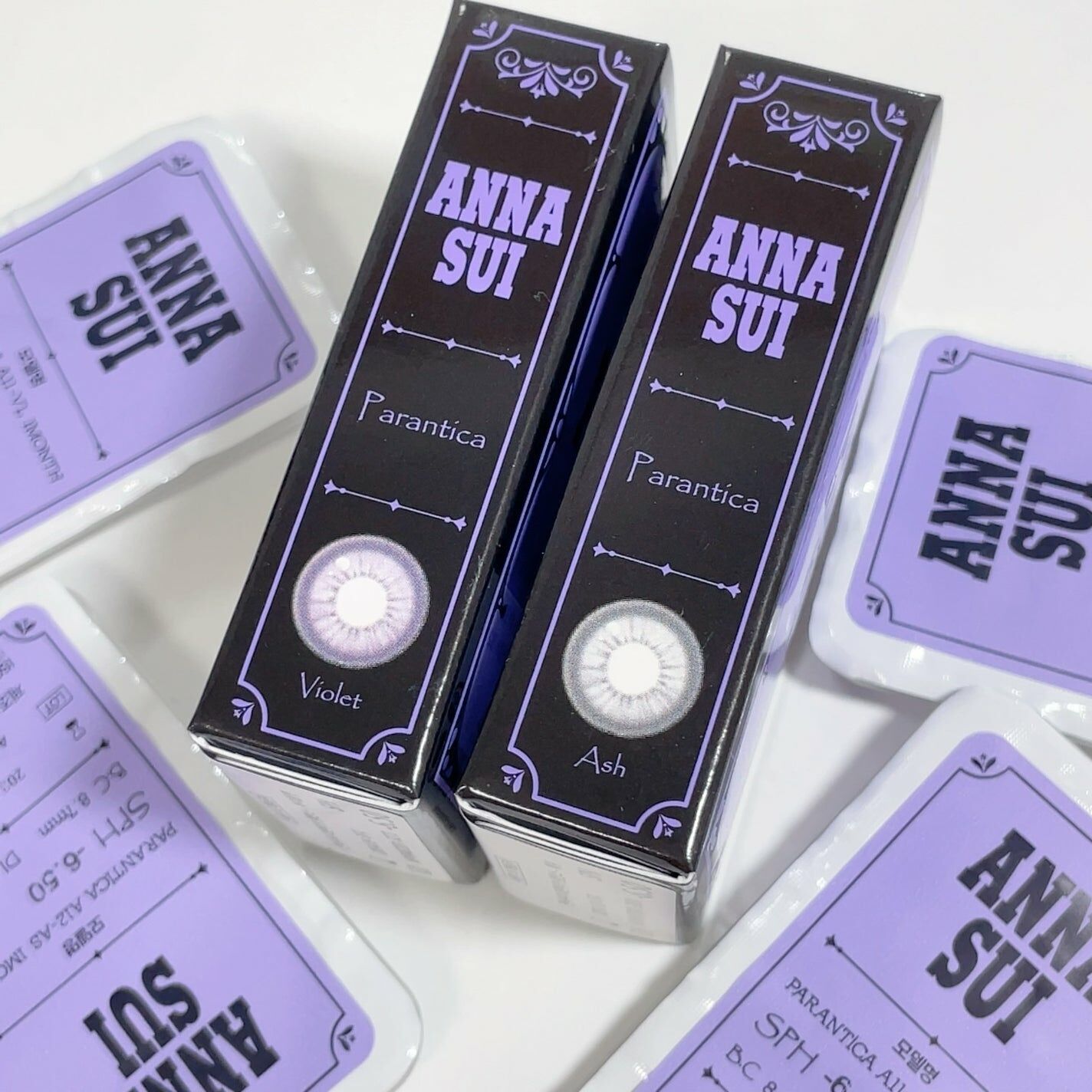 日本限定] ANNA SUI Parantica Violet｜月拋彩妝矽水凝膠隱形眼鏡