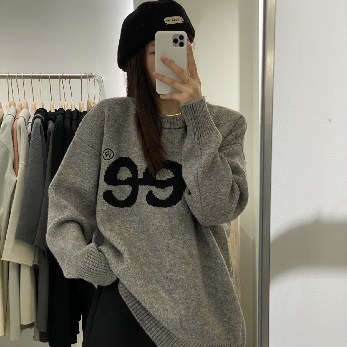 【現貨】<情侶裝!!!>Lee 經典 大LOGO 針織 保暖 長袖 41%羊毛 毛衣 5色