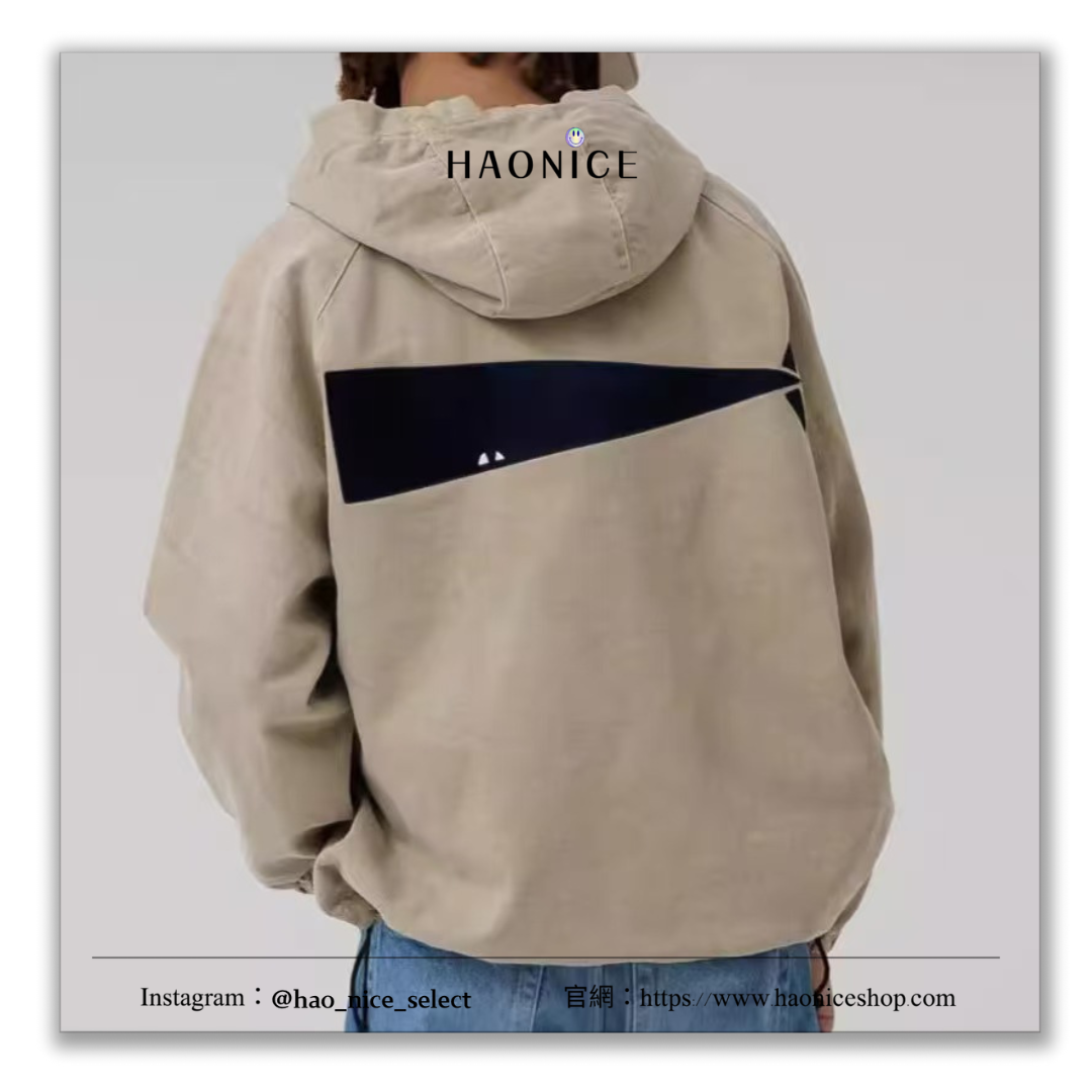 【HAO NICE】DESCENDANT MOLE HOODED LS SHIRT 24SS 背後經典大鯨魚LOGO 素色百搭 長袖 帽T