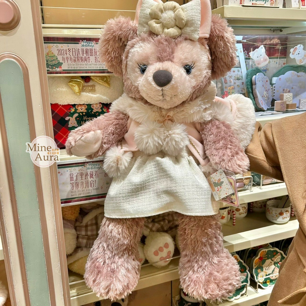 (限時特價) 2024 冬日 達菲 Duffy 與好友們 雪莉玫 ShellieMay M號 服裝造型 娃娃 玩偶 -上海迪士尼樂園