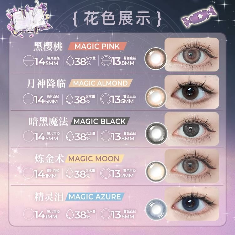 [聖誕套裝] FOMOMY 1 day Magic Series 有色隱形眼鏡｜共10片