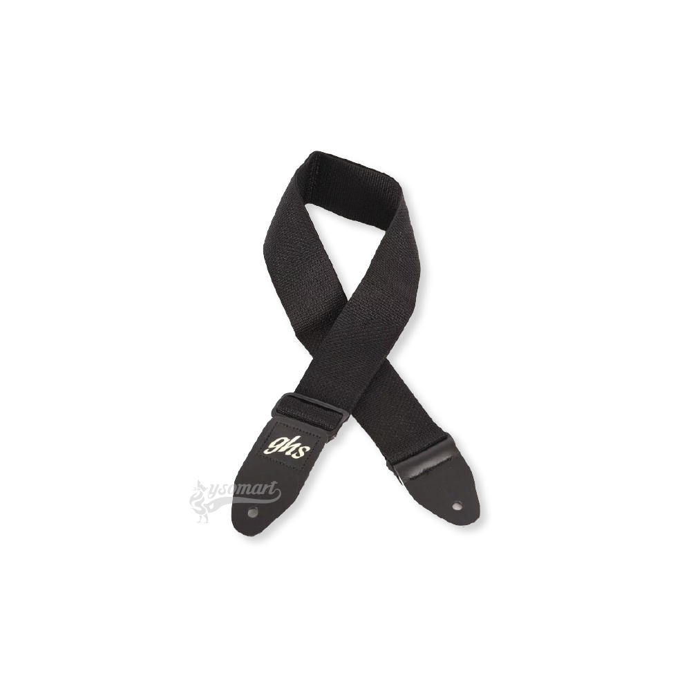 ghs A8BK GTR尼龍 黑色吉他背帶