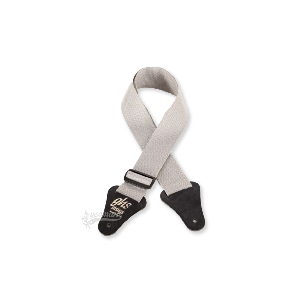 ghs A8SILV GTR尼龍 銀色吉他背帶