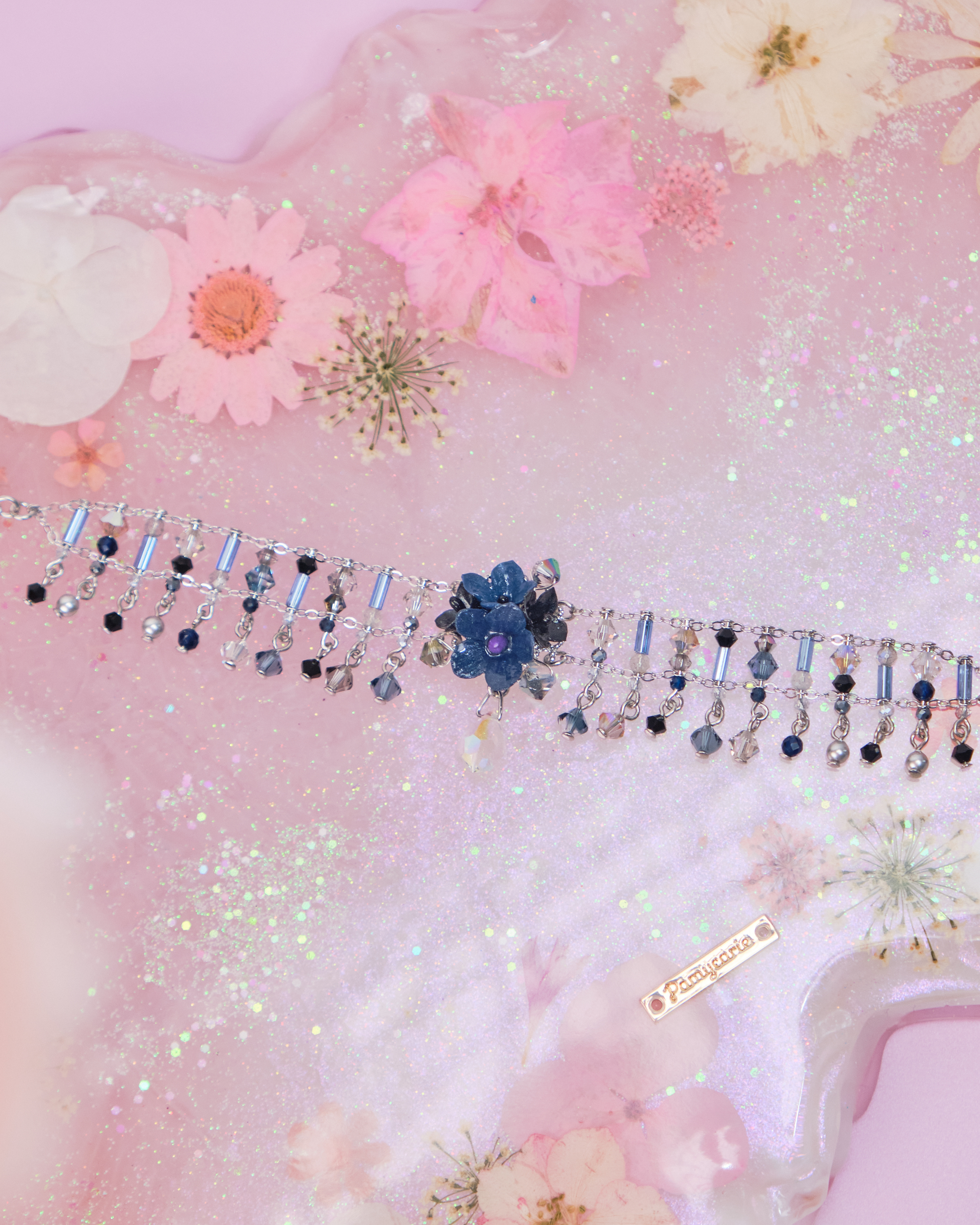 11468 記憶球彩虹薔薇串珠手鍊別注版