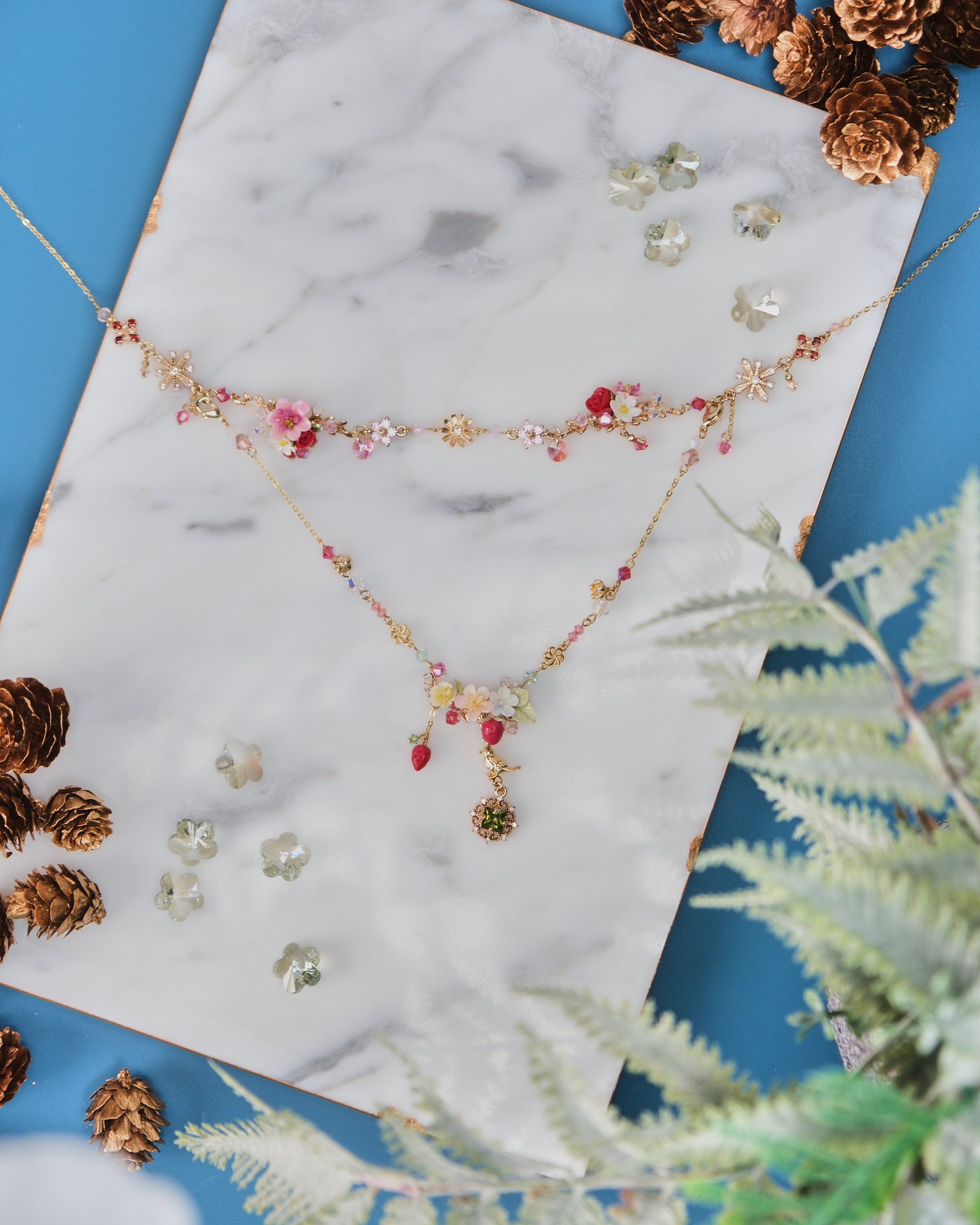 11482 Vintage Layered Design S925 2-Way Necklace