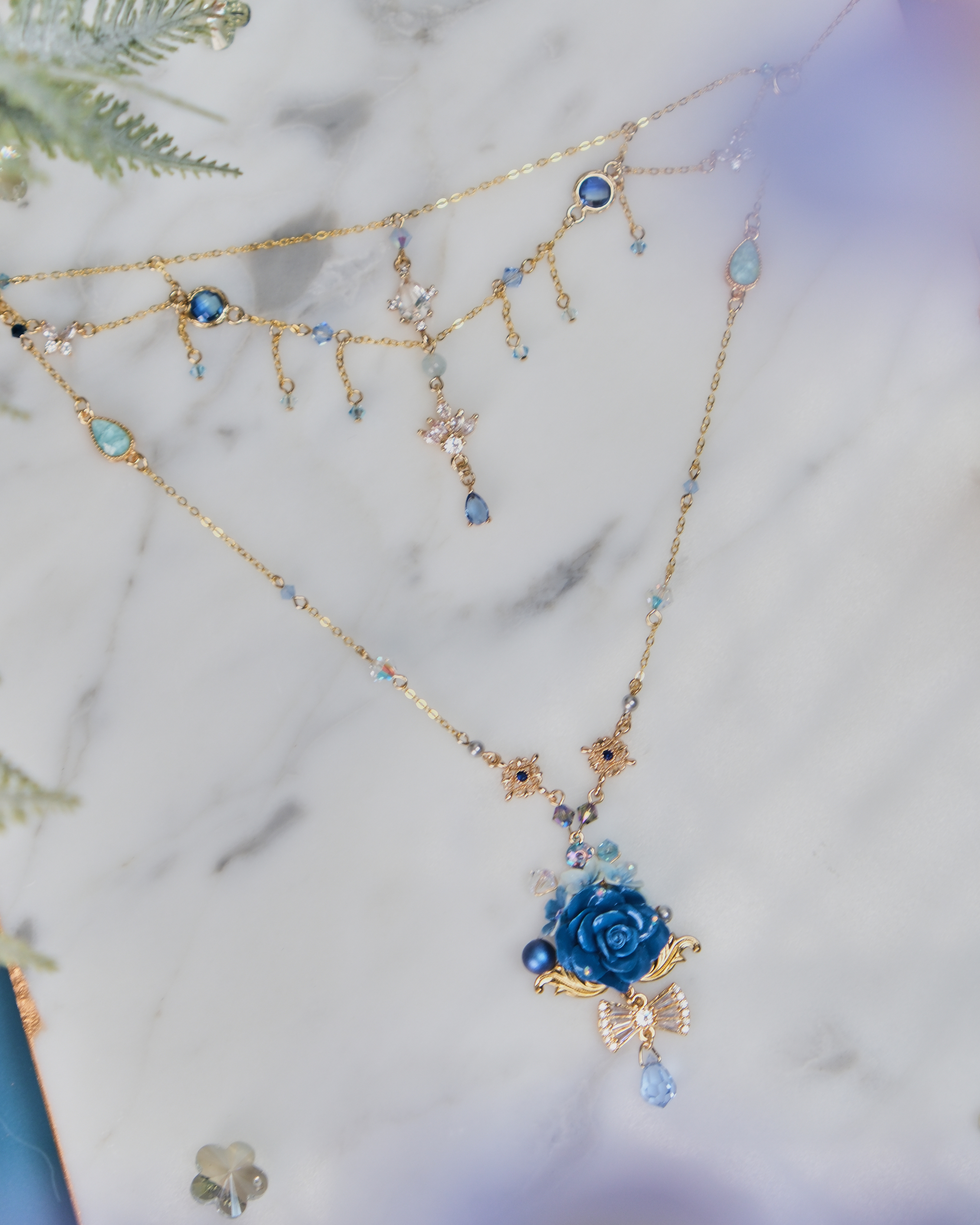 11479 Vintage Layered Design S925 2-Way Necklace