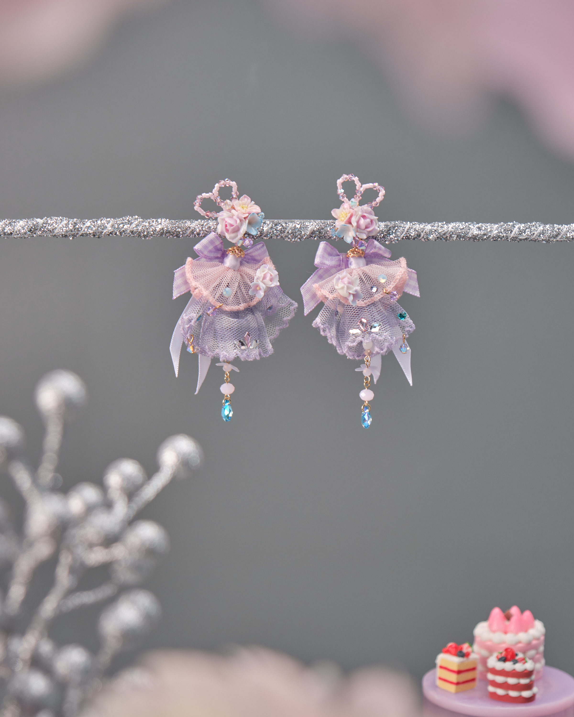 11535 蘿利塔裙子兩用S925短耳環