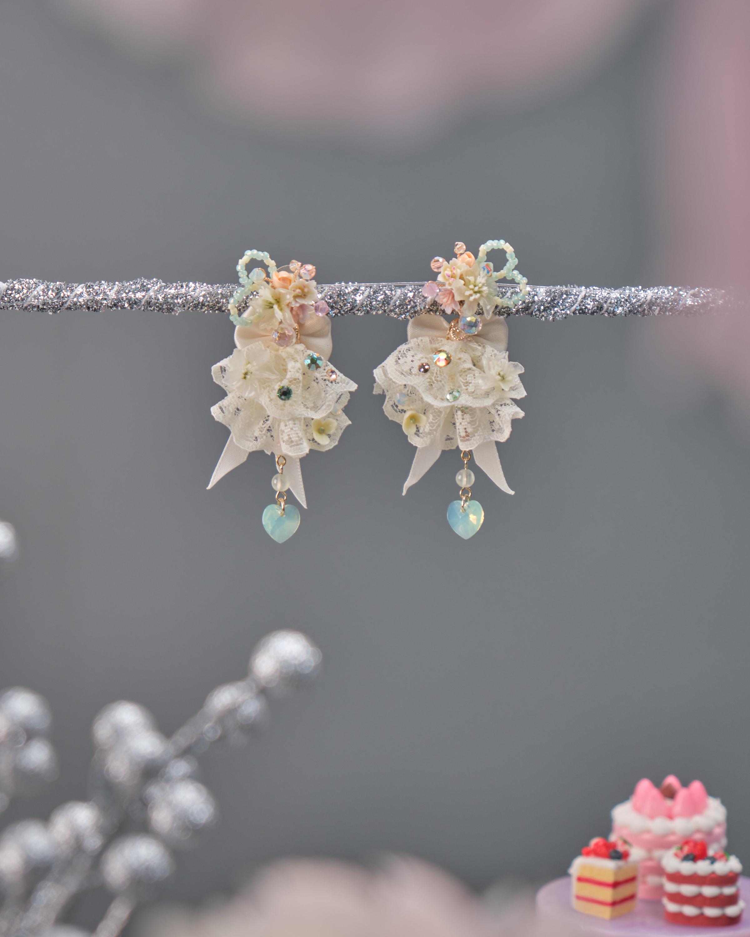 11532 蘿利塔裙子兩用S925短耳環