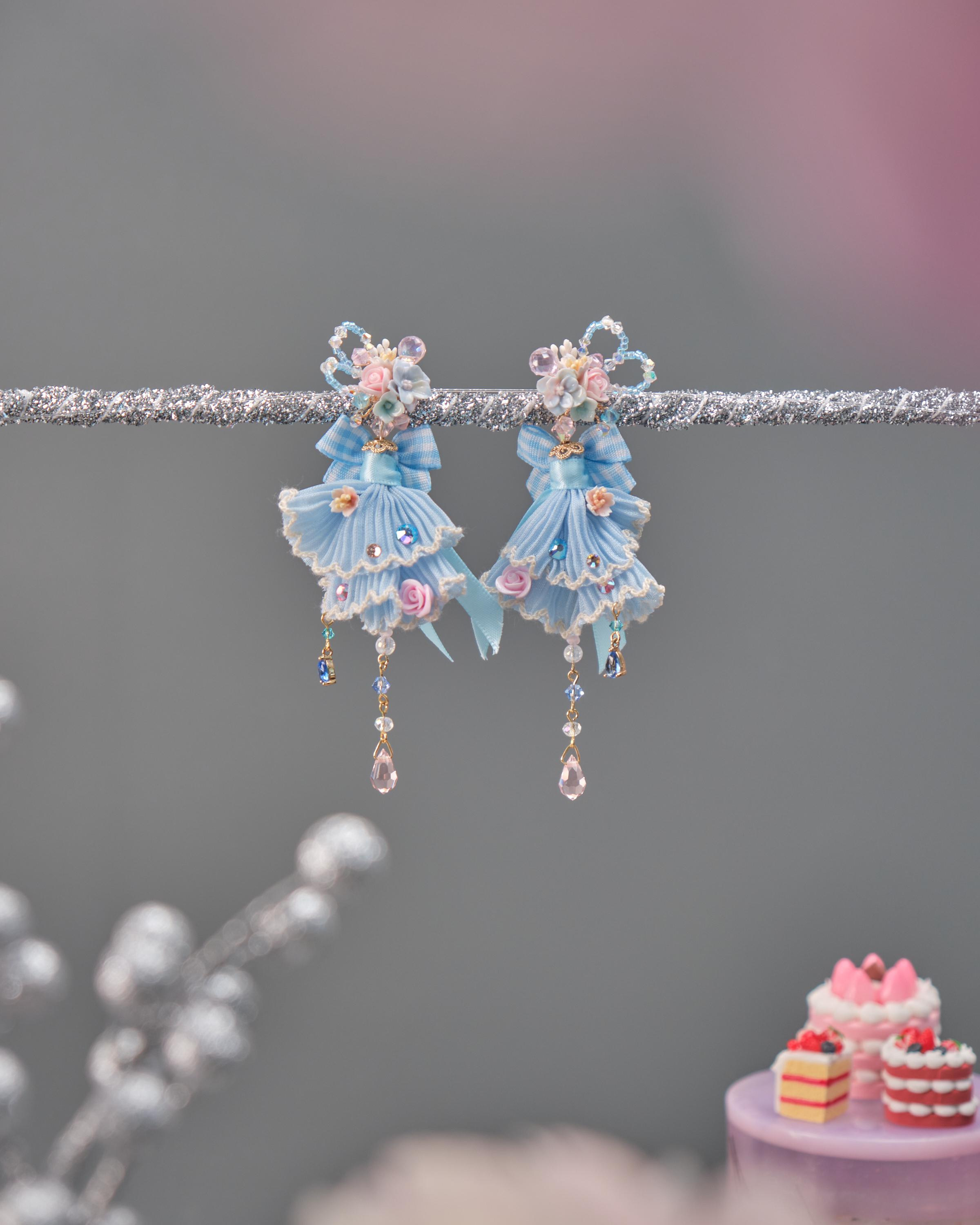 11534 蘿利塔裙子兩用S925短耳環