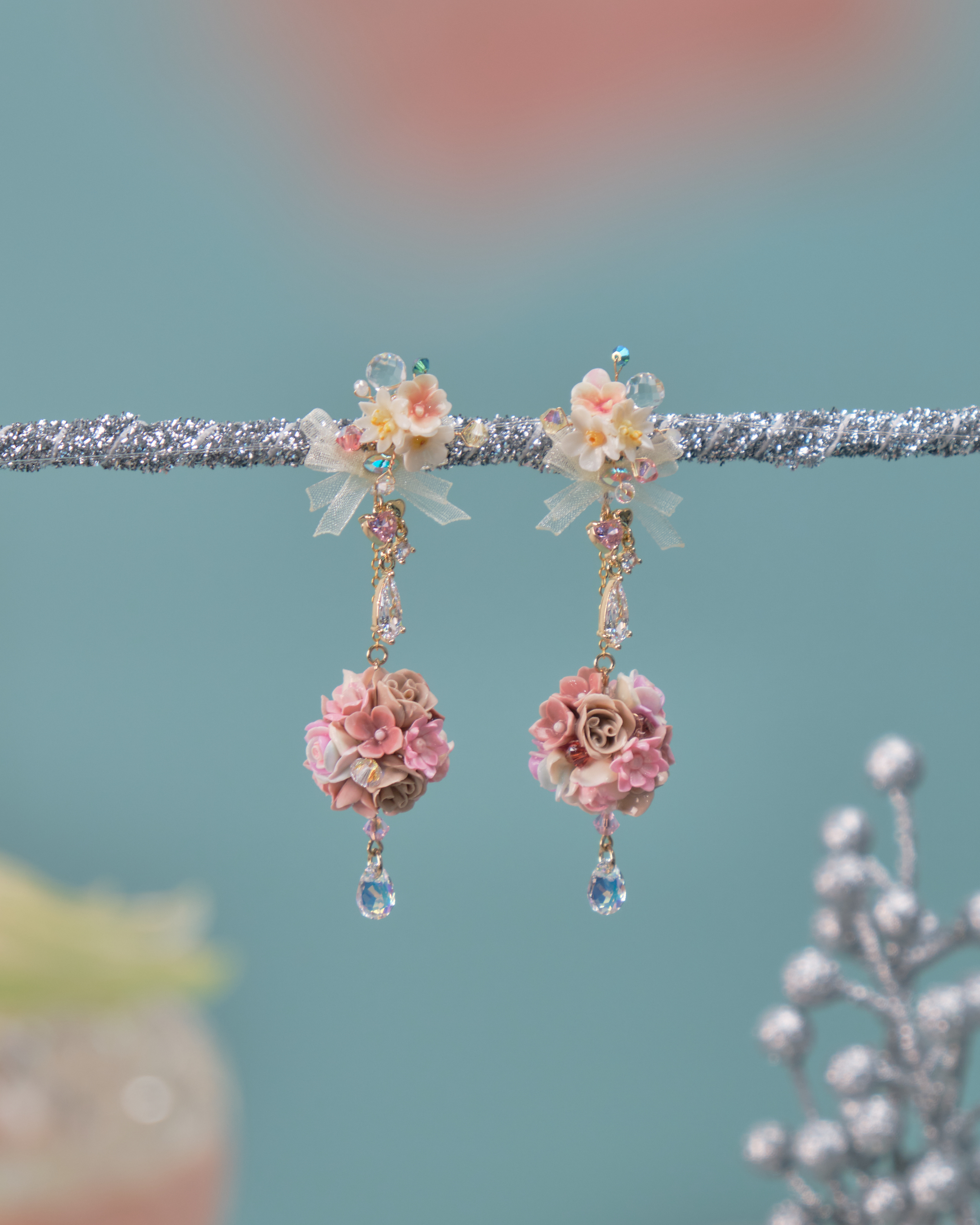 11551 花球S925耳環