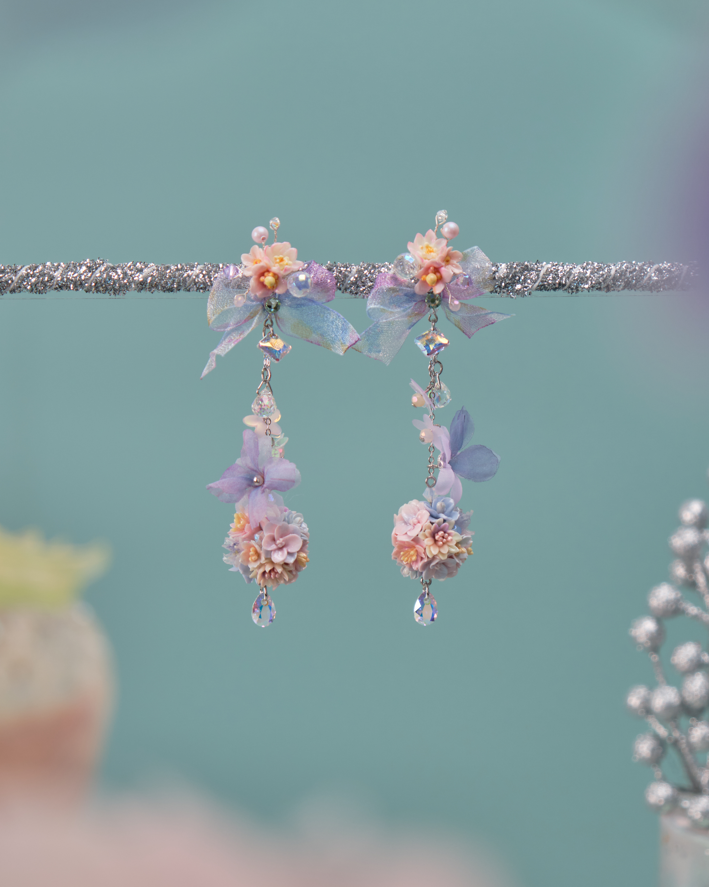 11552 花球S925耳環