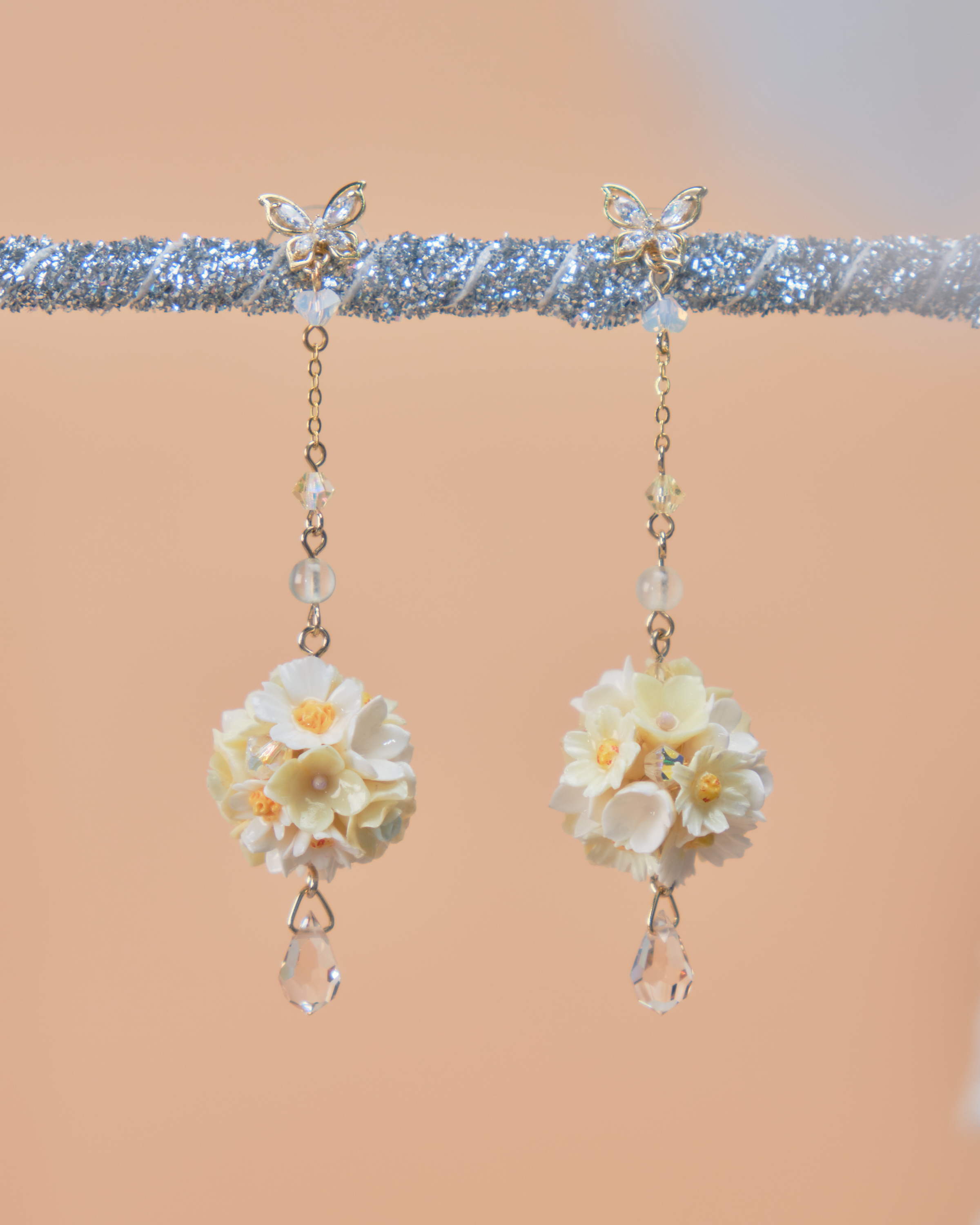 11557 花球S925耳環