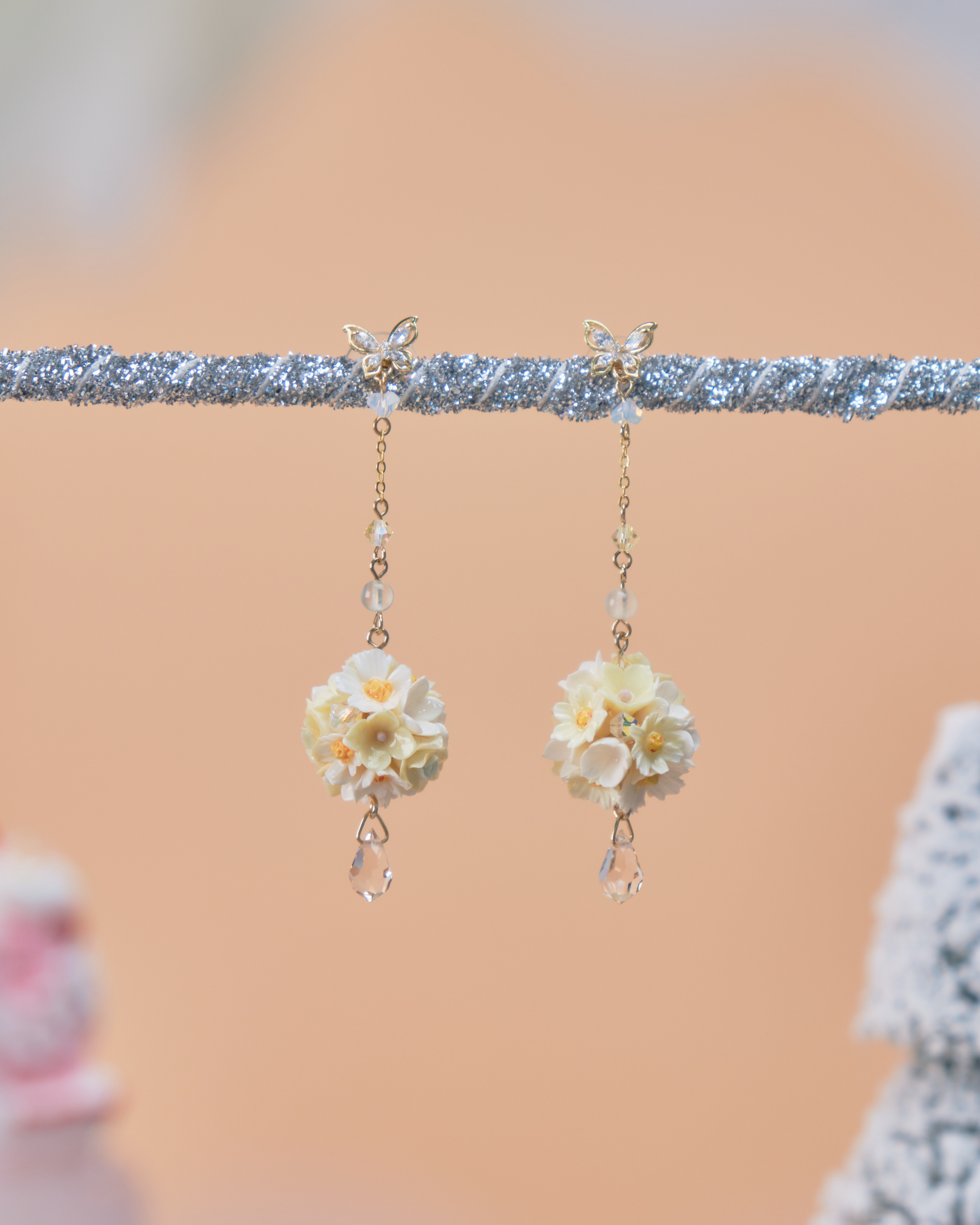 11557 花球S925耳環