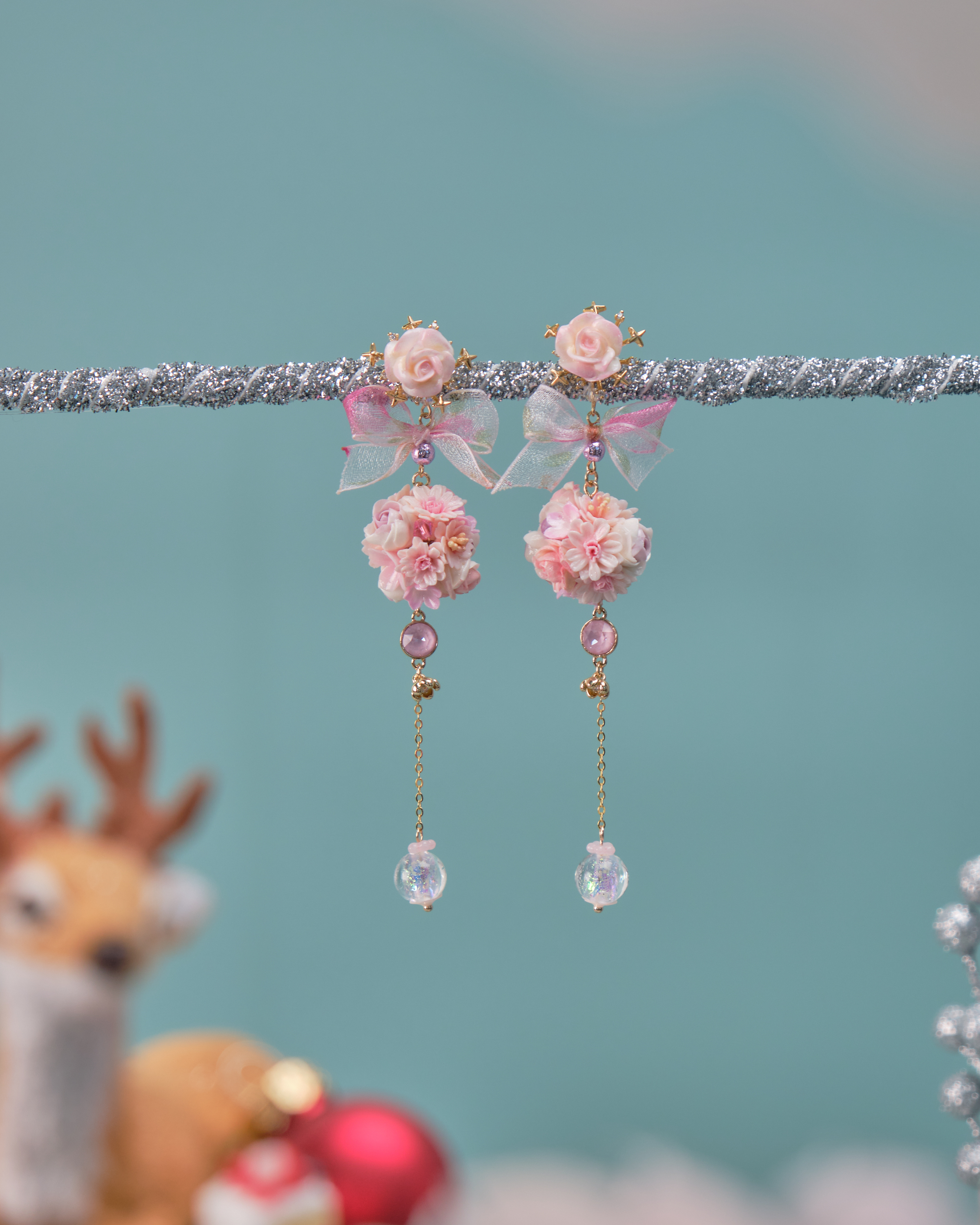 11553 花球S925耳環