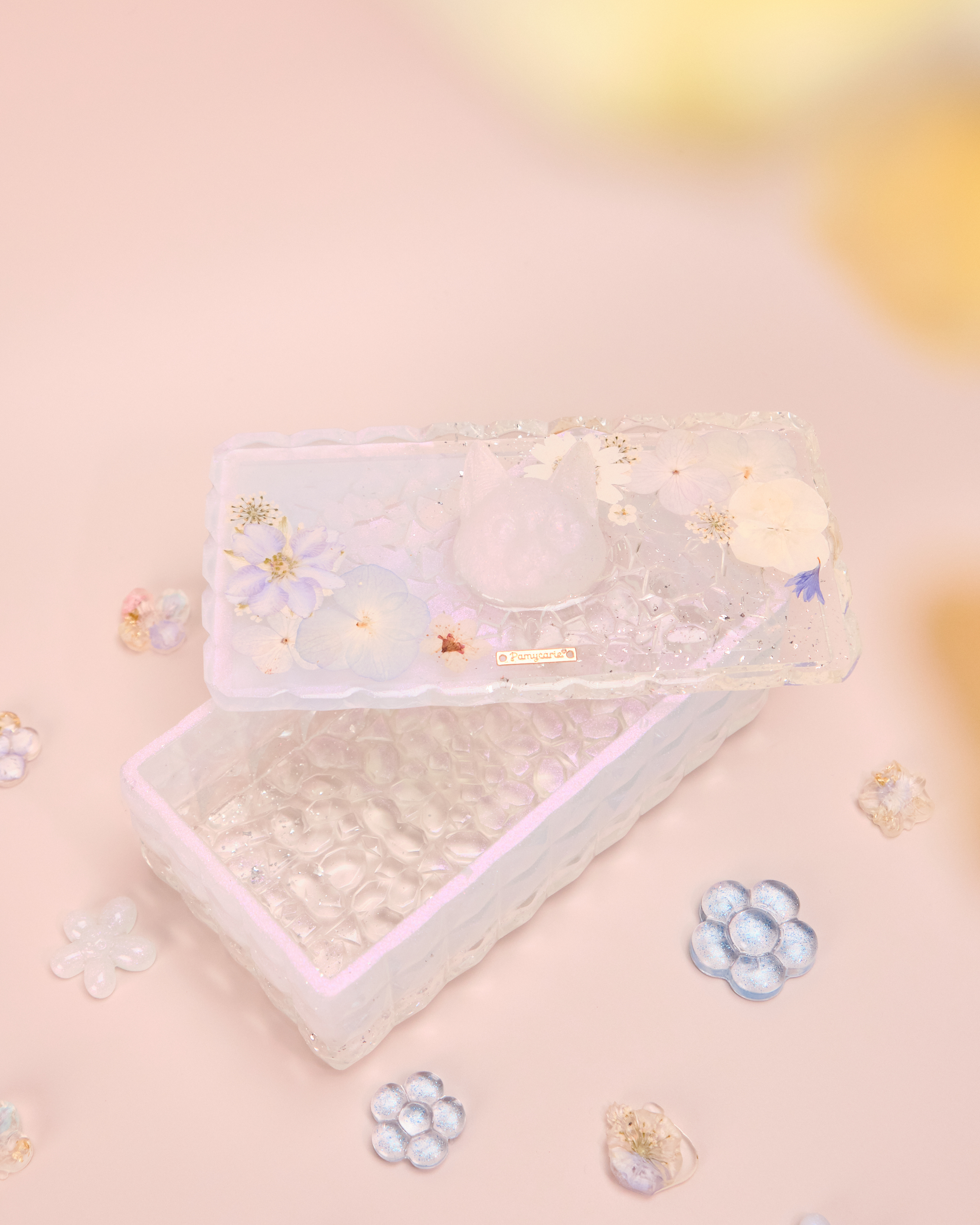 11582 押花樹脂首飾盒