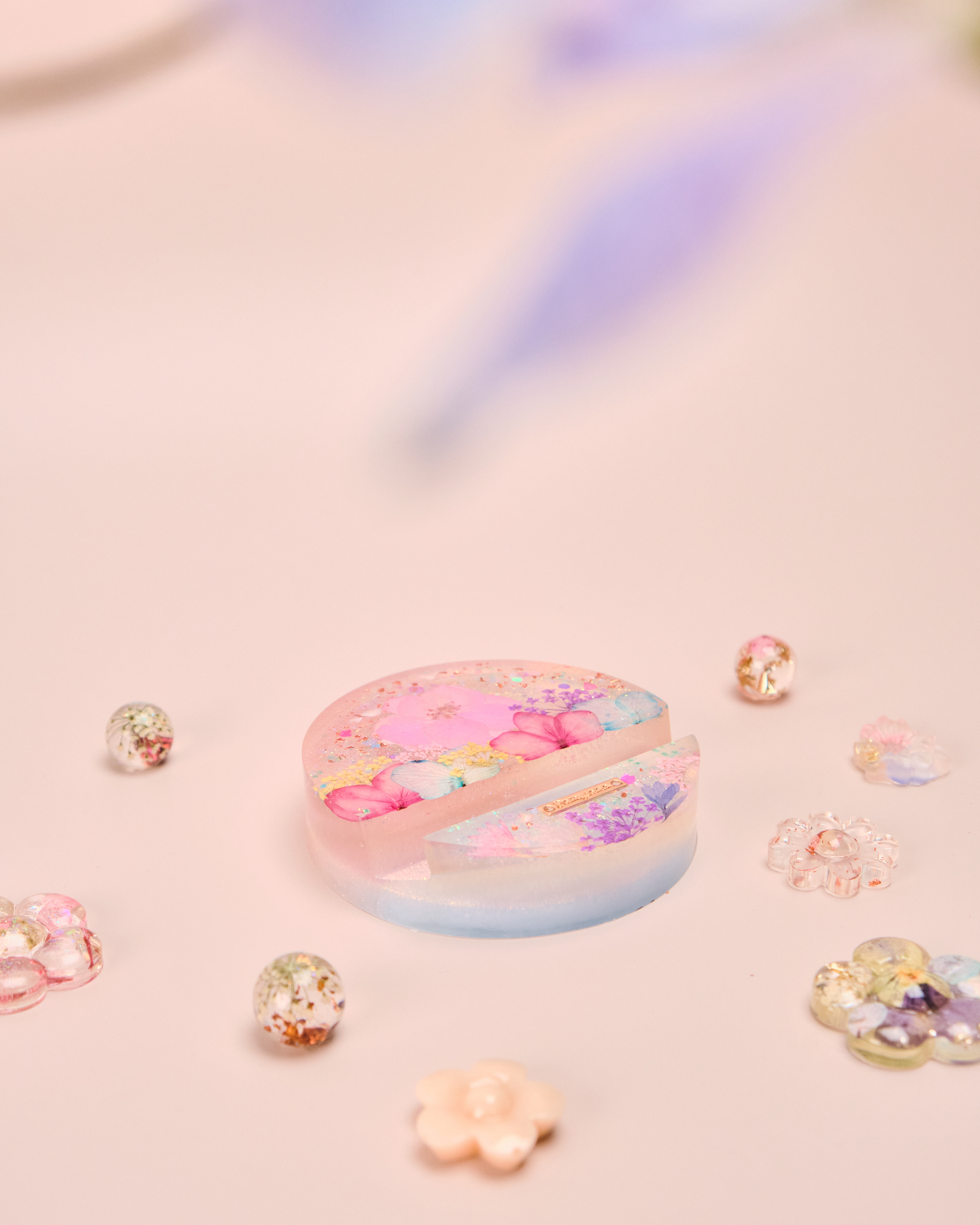 11583 押花樹脂手機座