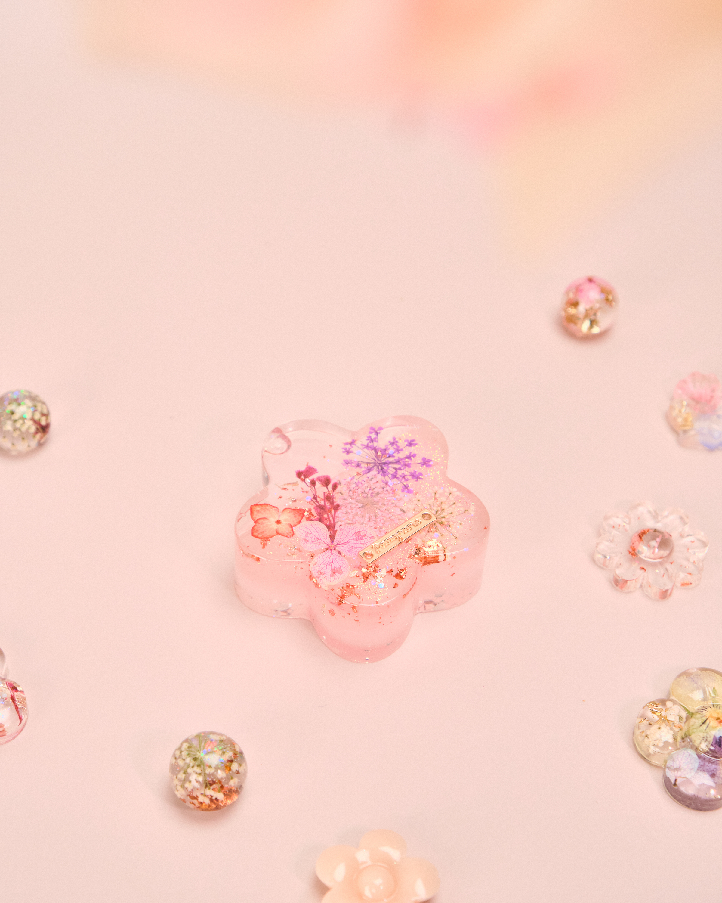 11584 雙面押花樹脂卡片座