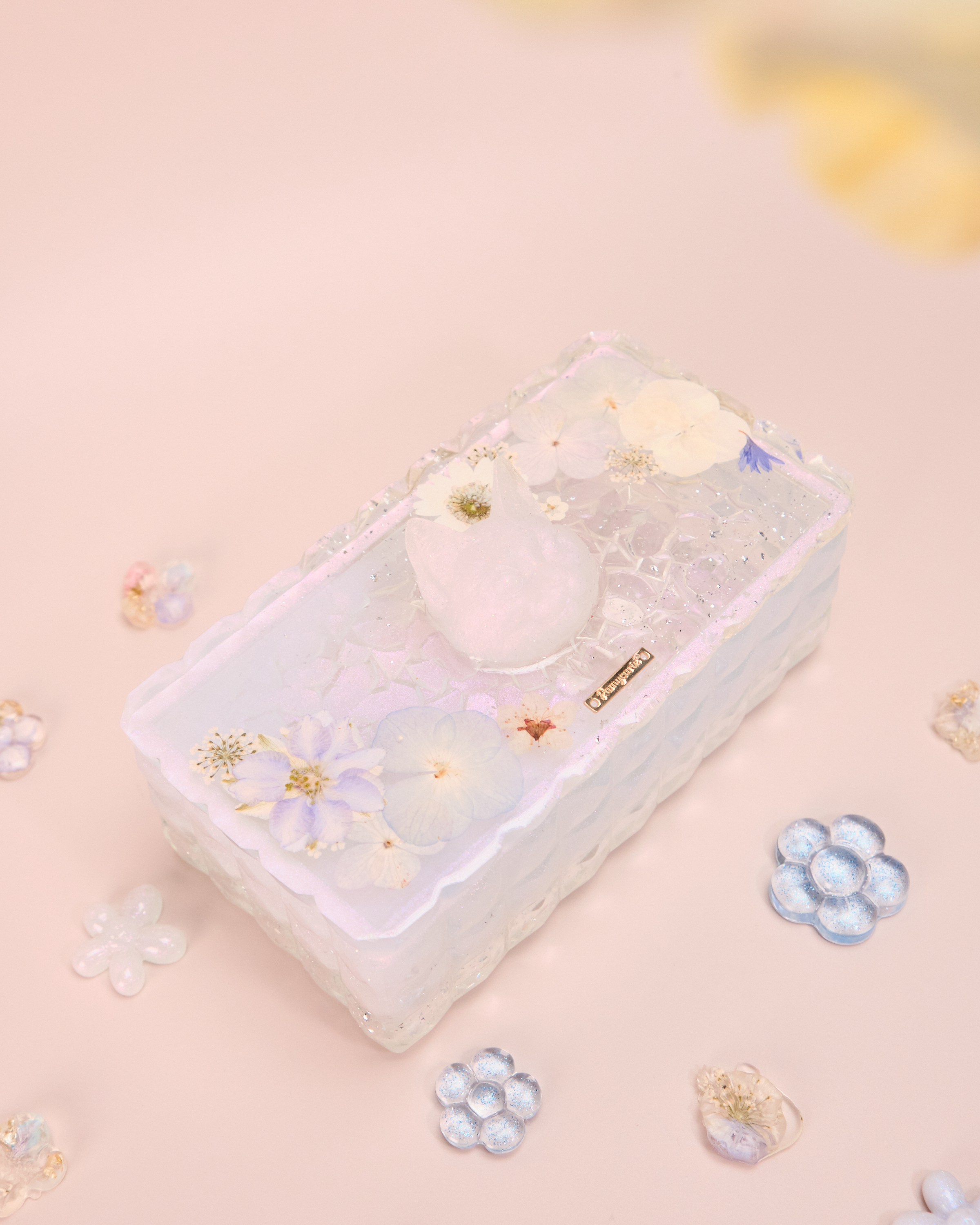 11582 押花樹脂首飾盒