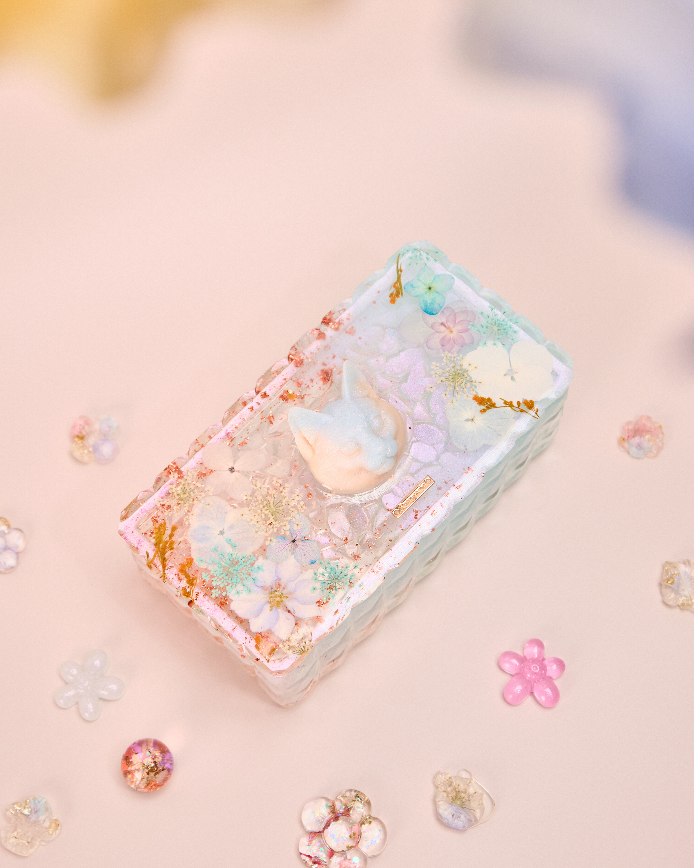 11580 押花樹脂首飾盒