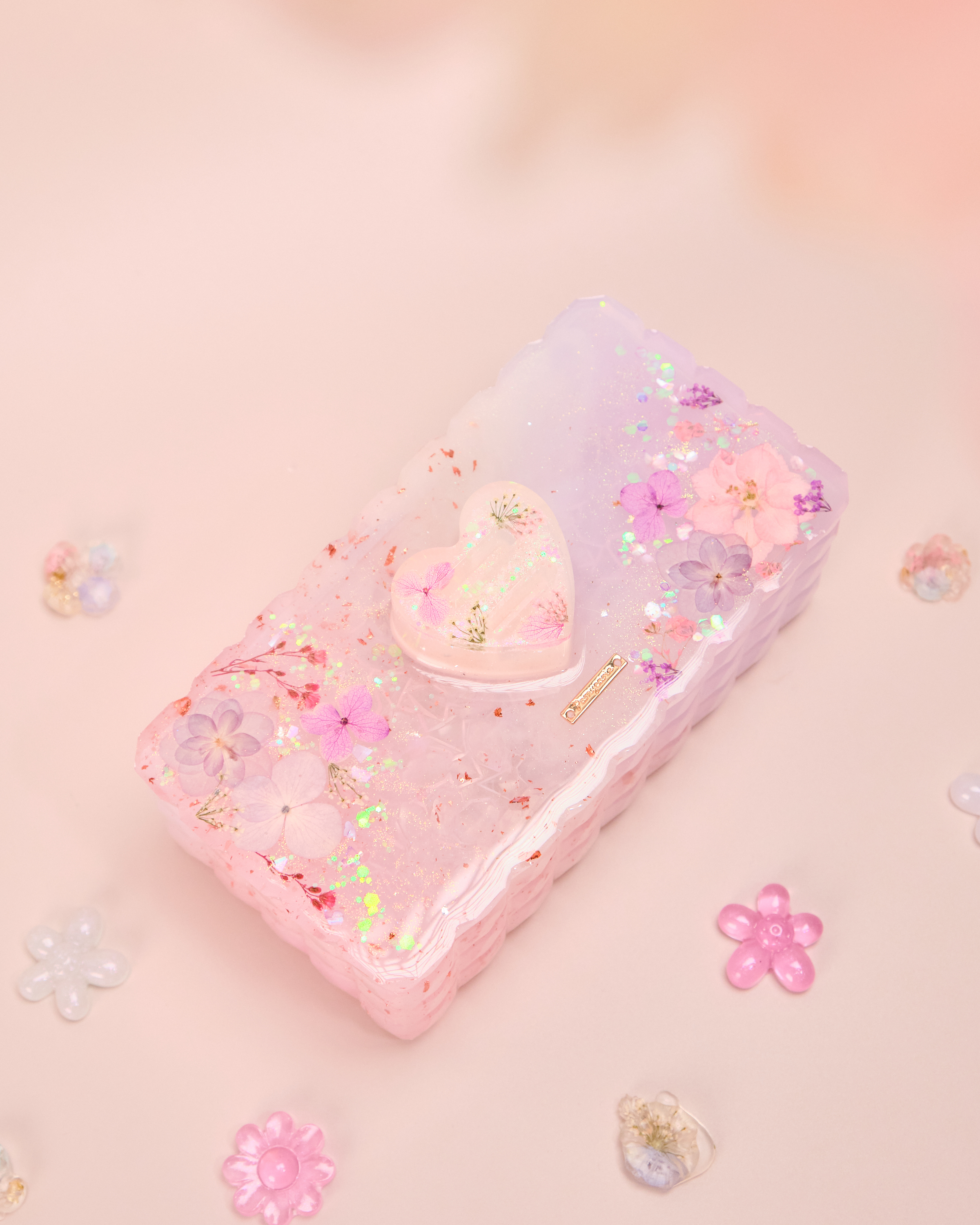 11581 押花樹脂首飾盒