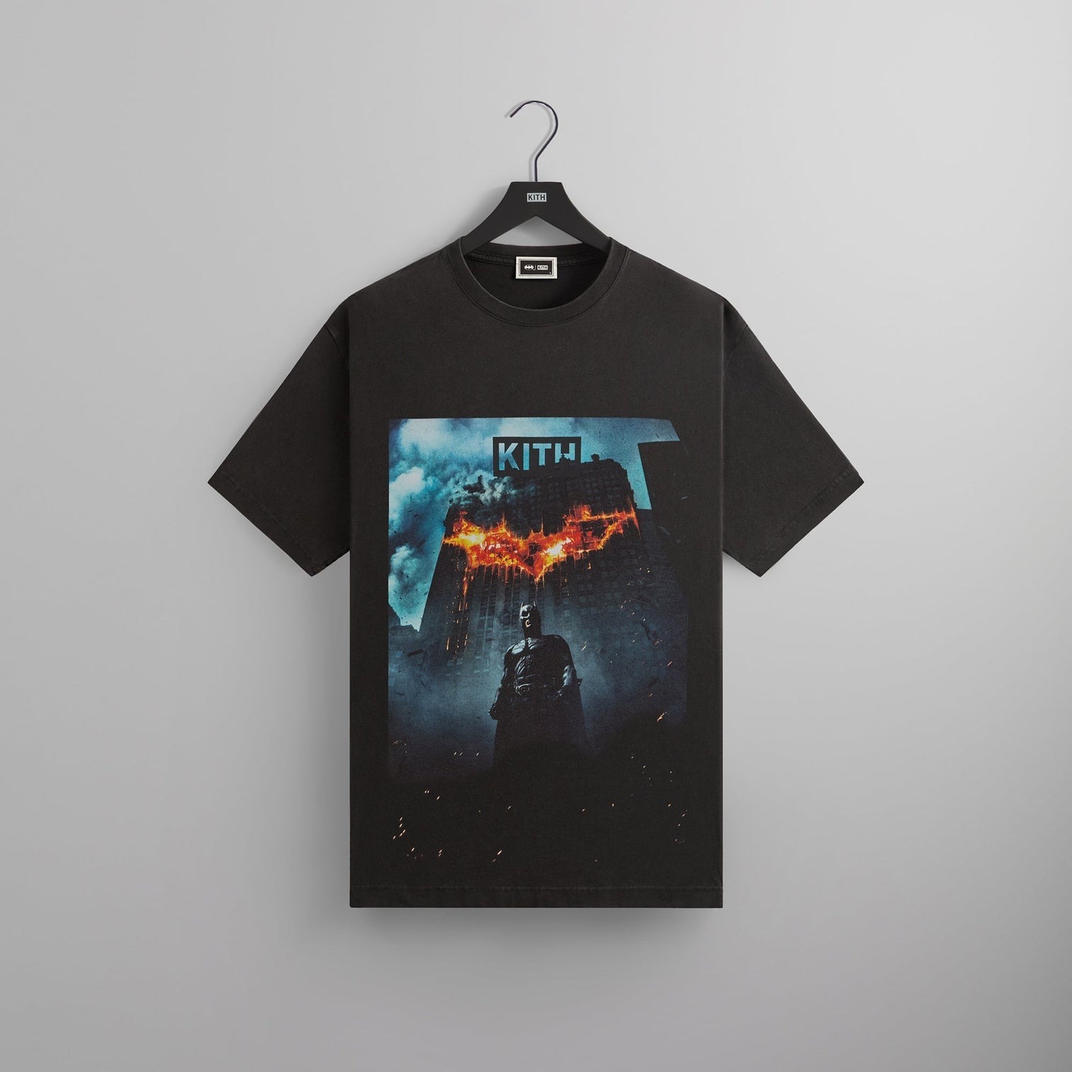 2024AW Batman Kith Dark Knight International Vintage 黑暗騎士 蝙蝠俠 水洗 短T LOGO Tee 現貨 KHM032763-001