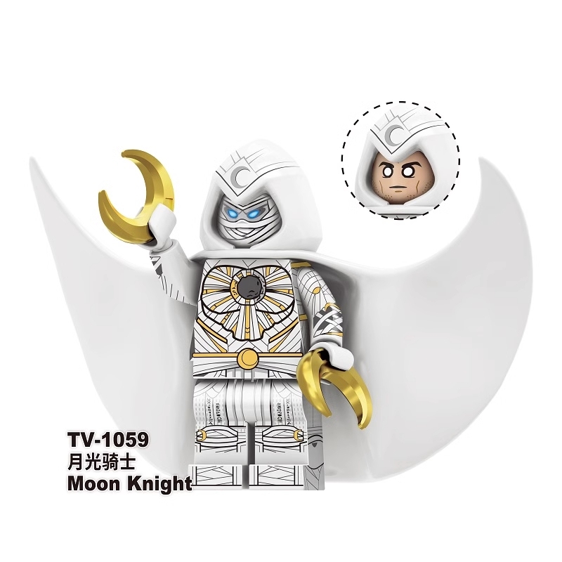 Moon Knight DC Custom Minifigures Minifigs Fit Lego TV1059