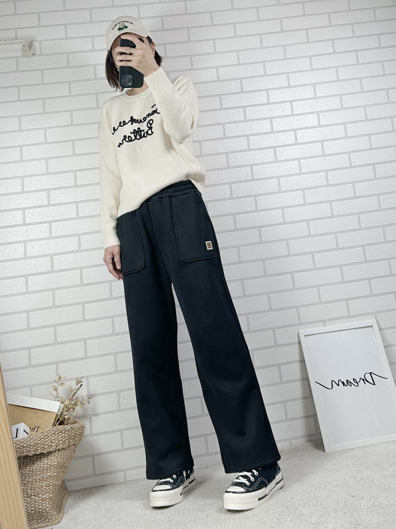 給妳好心情休閒抓絨褲 ⚡️搶現貨⚡️