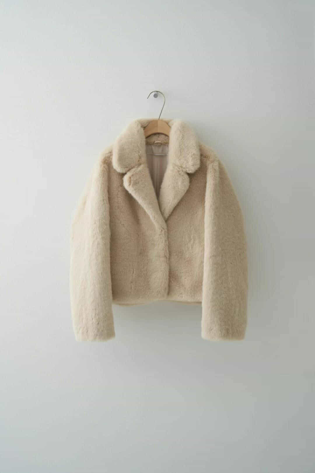 FN12 精品感翻領毛毛外套