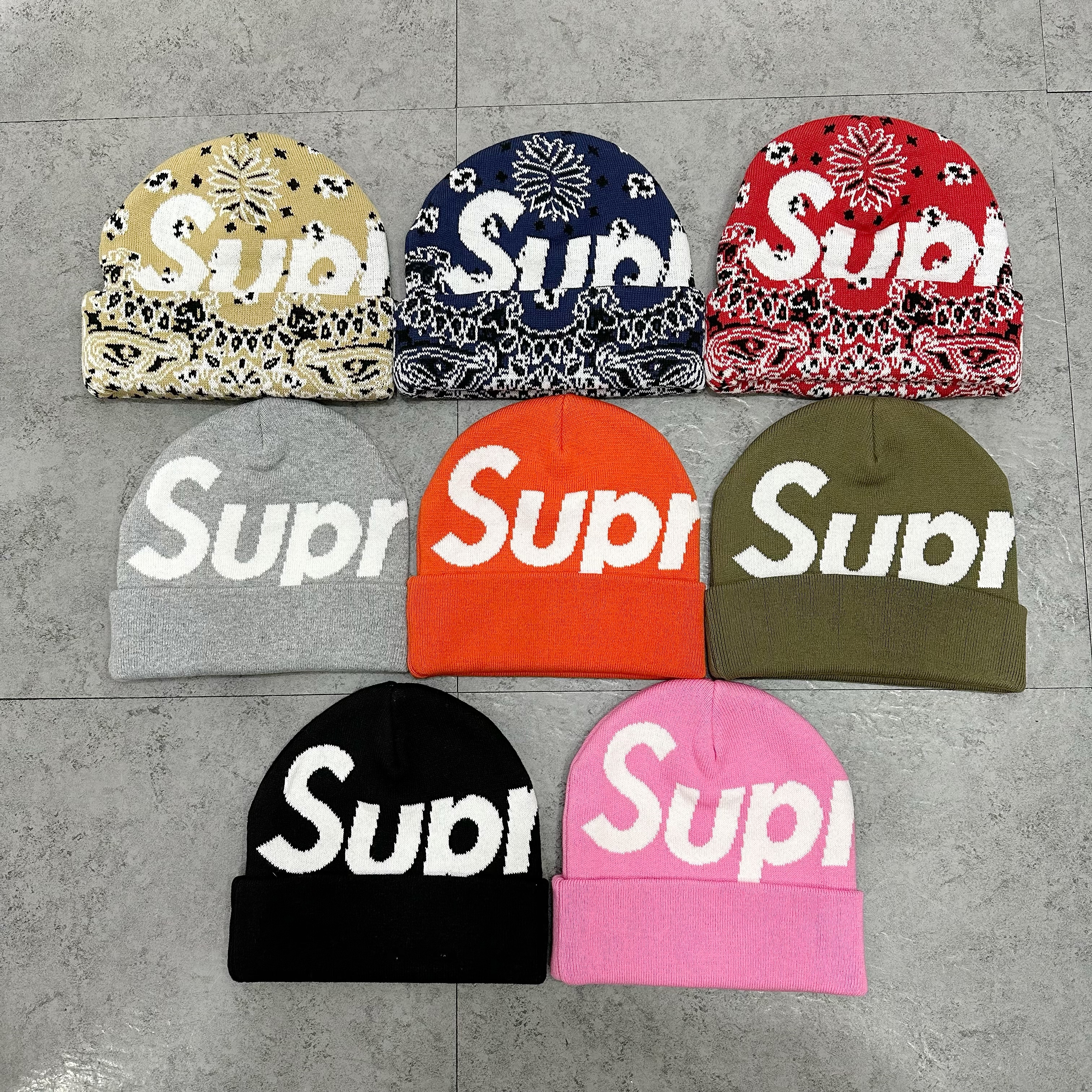 Supreme Bandana Big Logo Beanie
