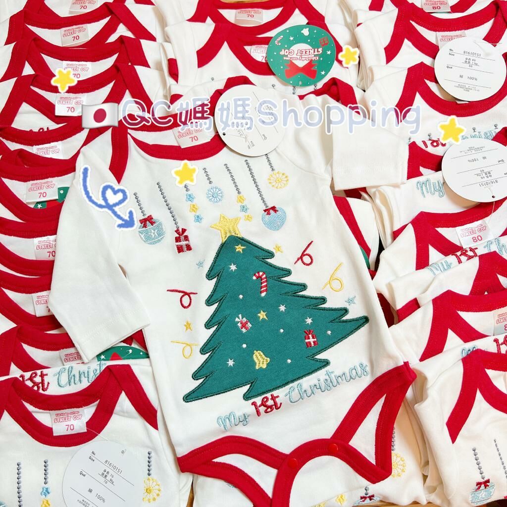 (現貨) 日本直送聖誕my 1st Christmas bodysuit