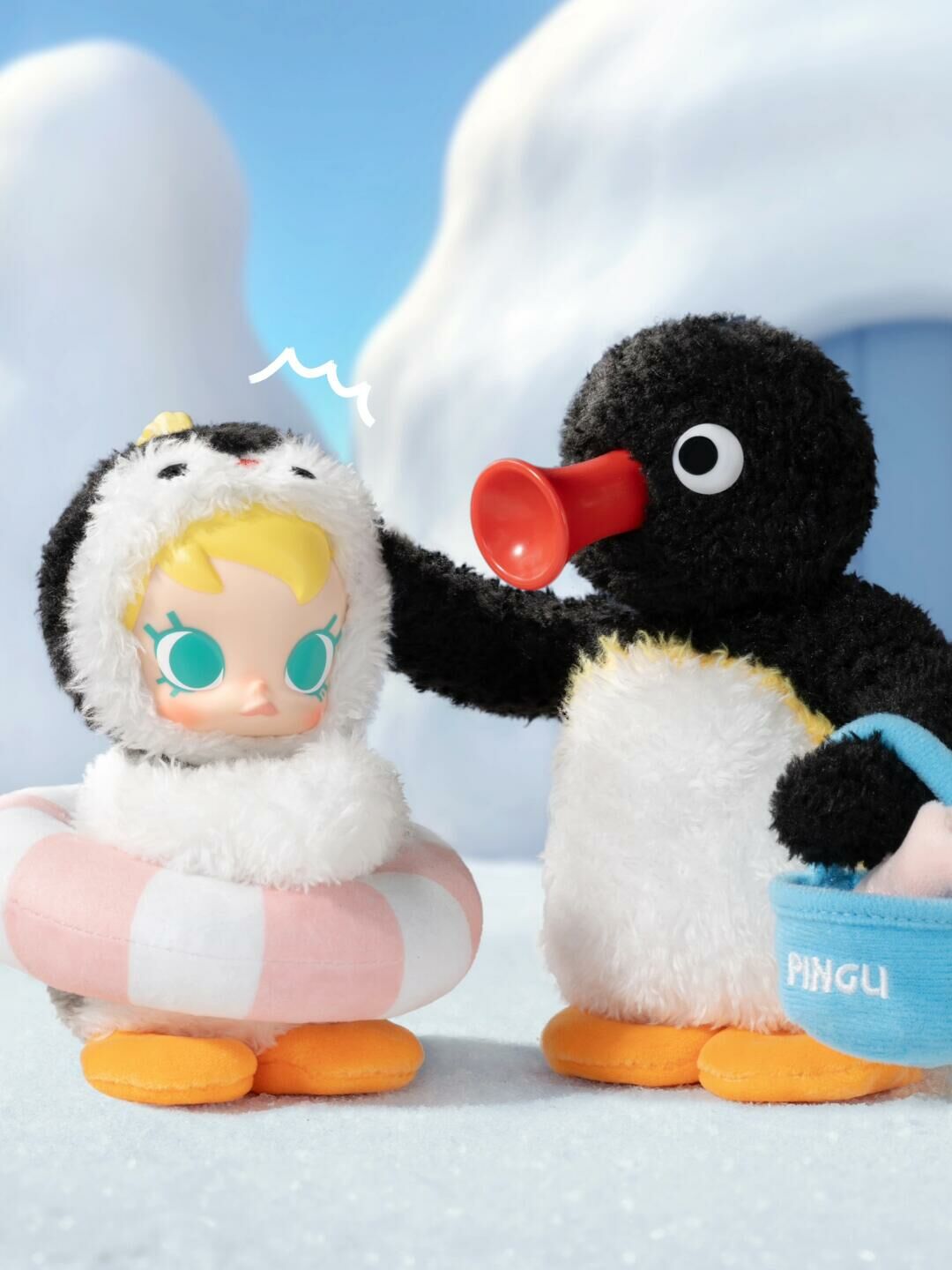 POPMART 泡泡瑪特 Molly x Pingu 快樂垂釣 糖膠毛絨吊飾 公仔 盲盒 6+1款/預購