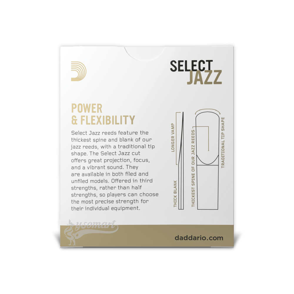 D’Addario Select Jazz Alto 中音薩克斯風 2H竹片 (10片裝)