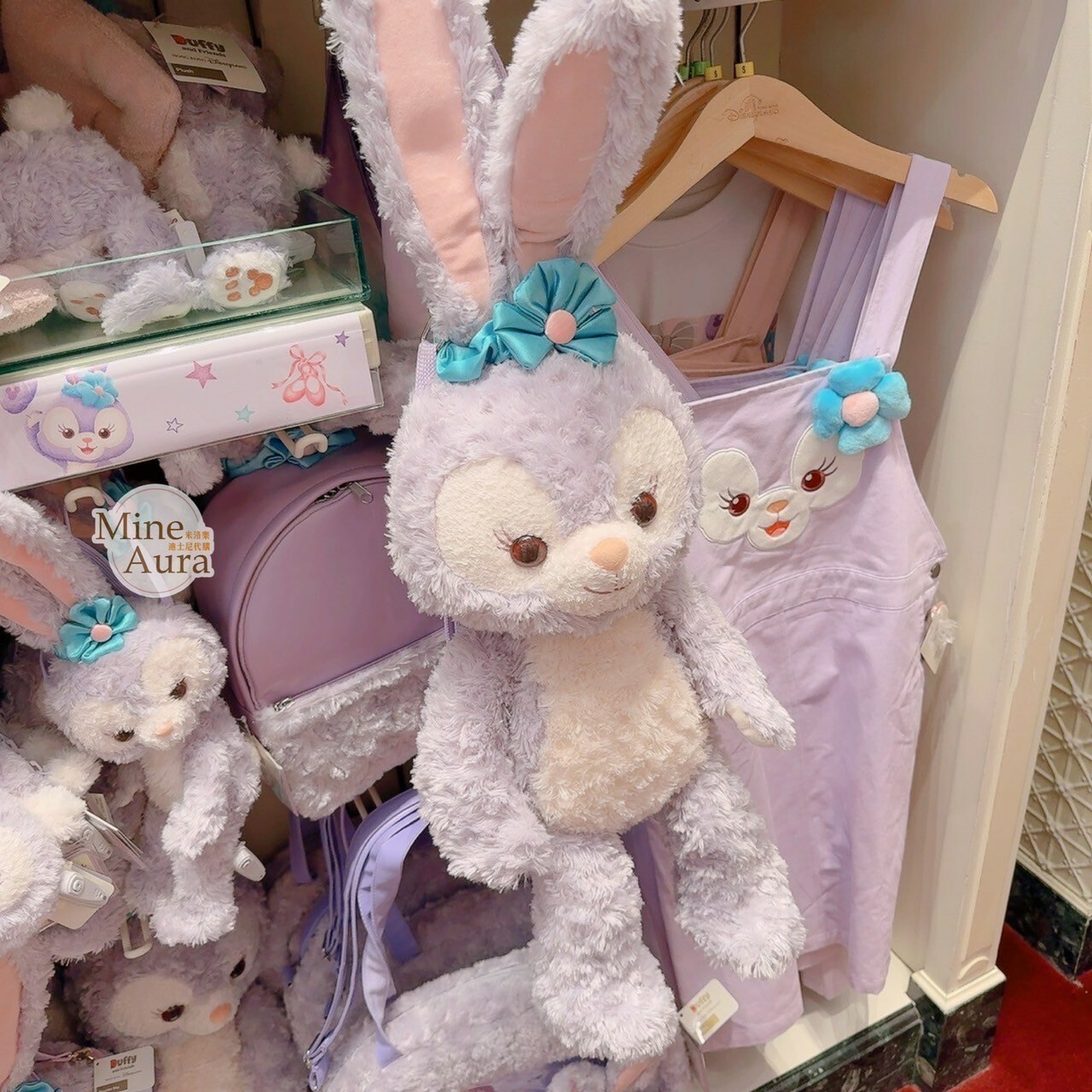 史黛拉露 星黛露 StellaLou 絨毛娃娃 造型 2way 後背包 斜背包 -香港迪士尼樂園