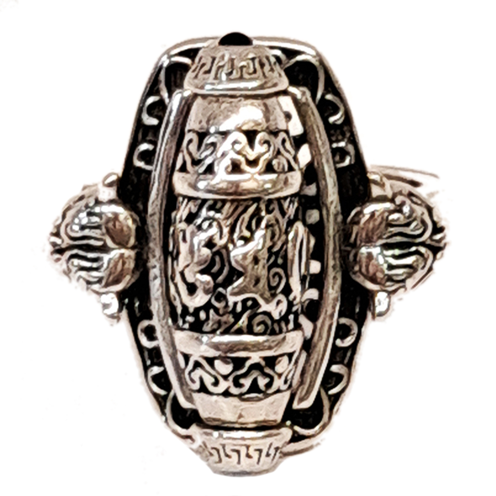 六字大明咒 轉經輪{藏密}戒指【十方】153883