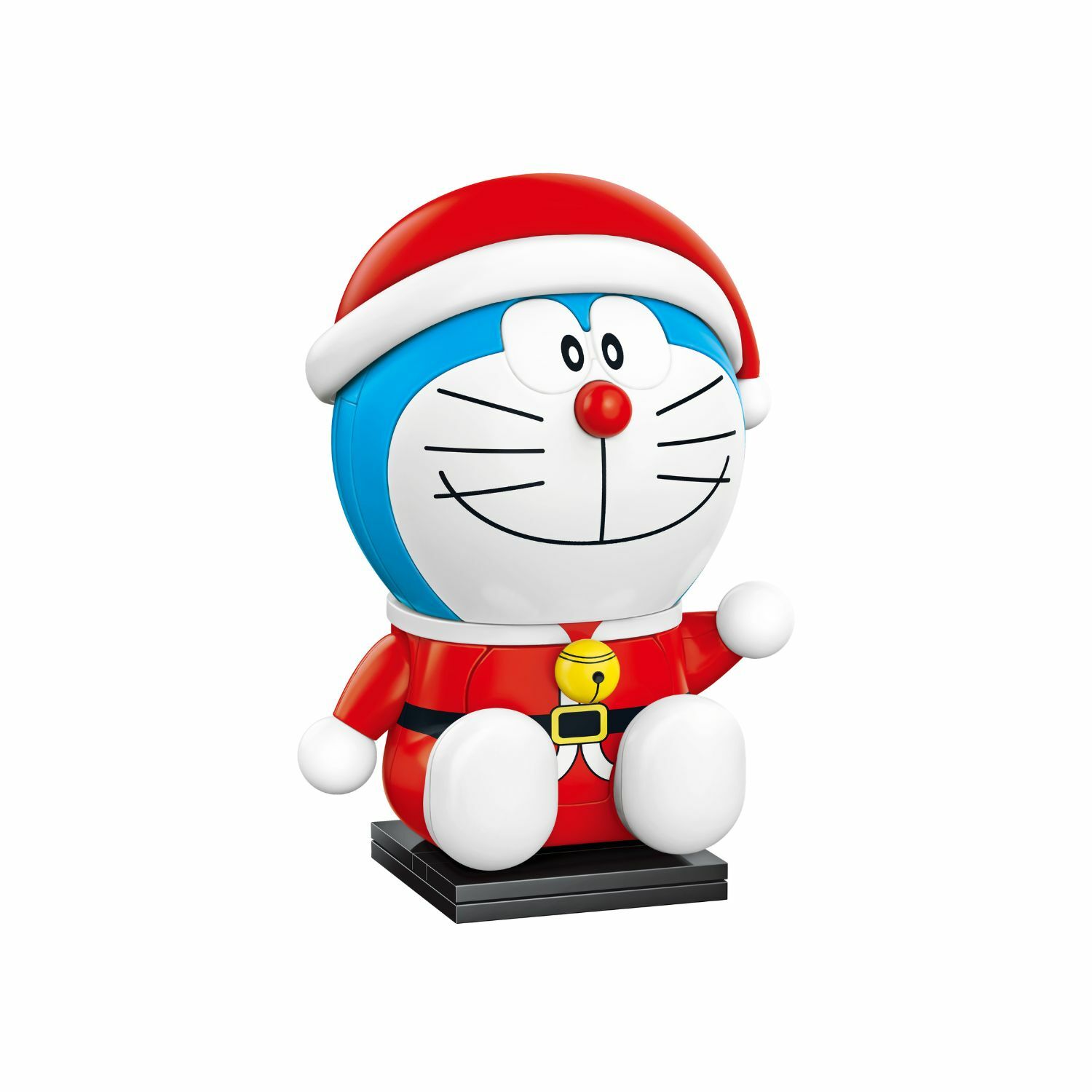 《 Qman 啟蒙積木 》 哆啦A夢 圓頭款積木 聖誕老人