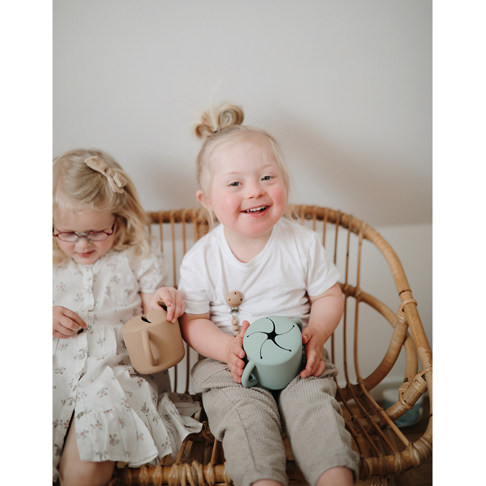 美國mushie 零食杯-Cambridge Blue