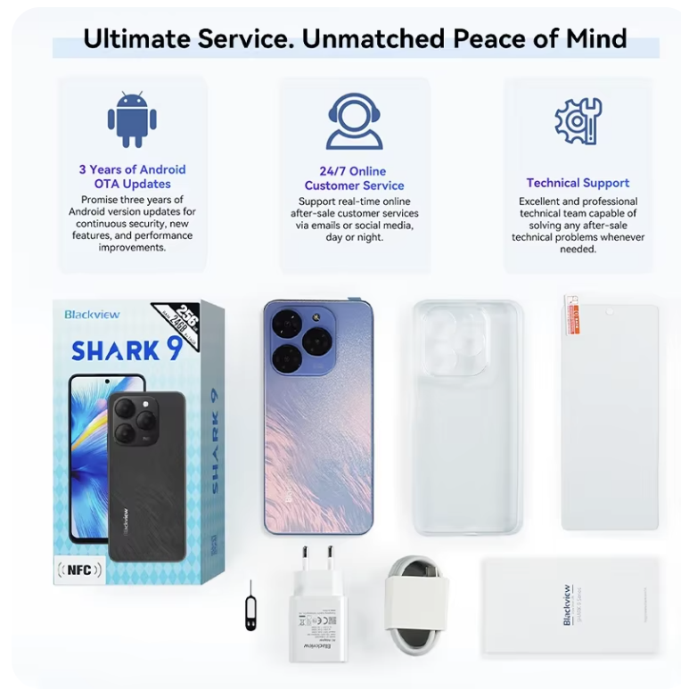 Blackview Shark 9 - 5G Network (24GB RAM + 256GB ROM)