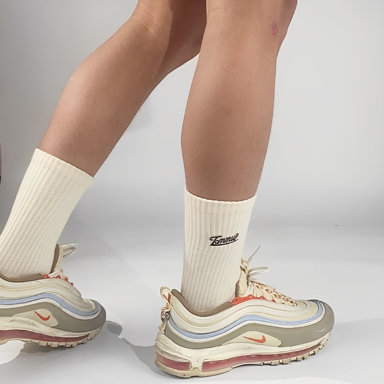 【SCTC202】TOMMUP刺繡運動設計毛巾底長襪