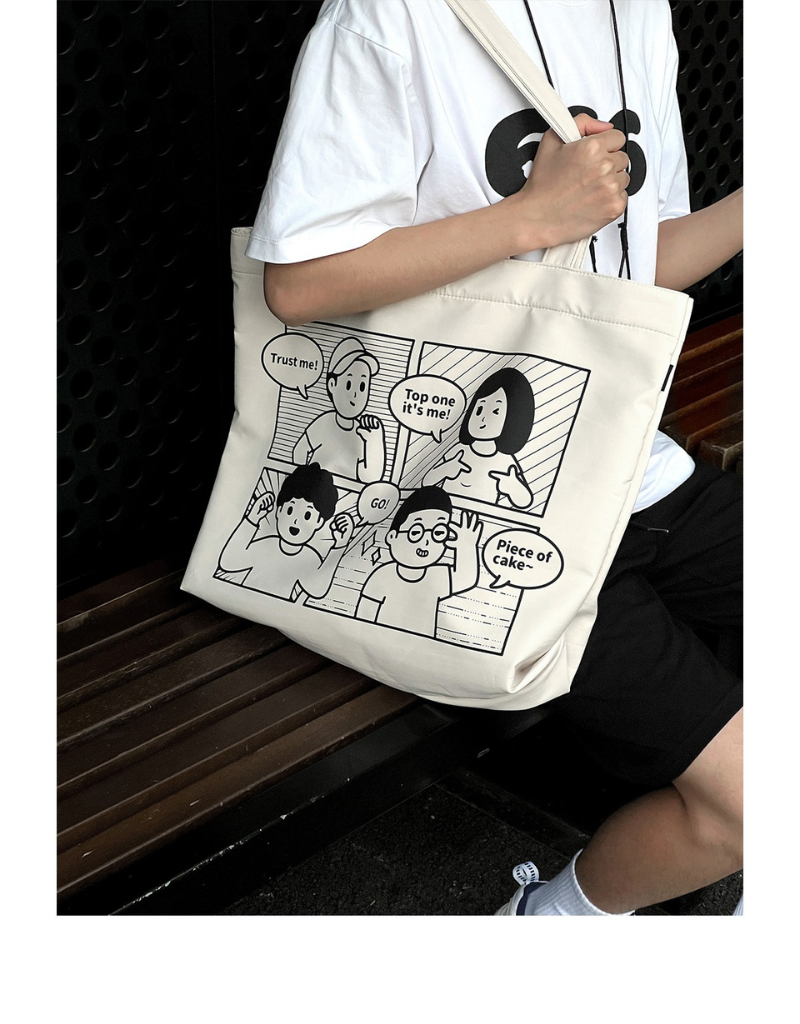 Finerworld 原創漫畫單肩帆布袋
