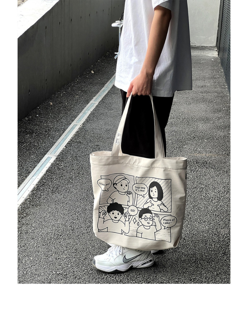 Finerworld 原創漫畫單肩帆布袋